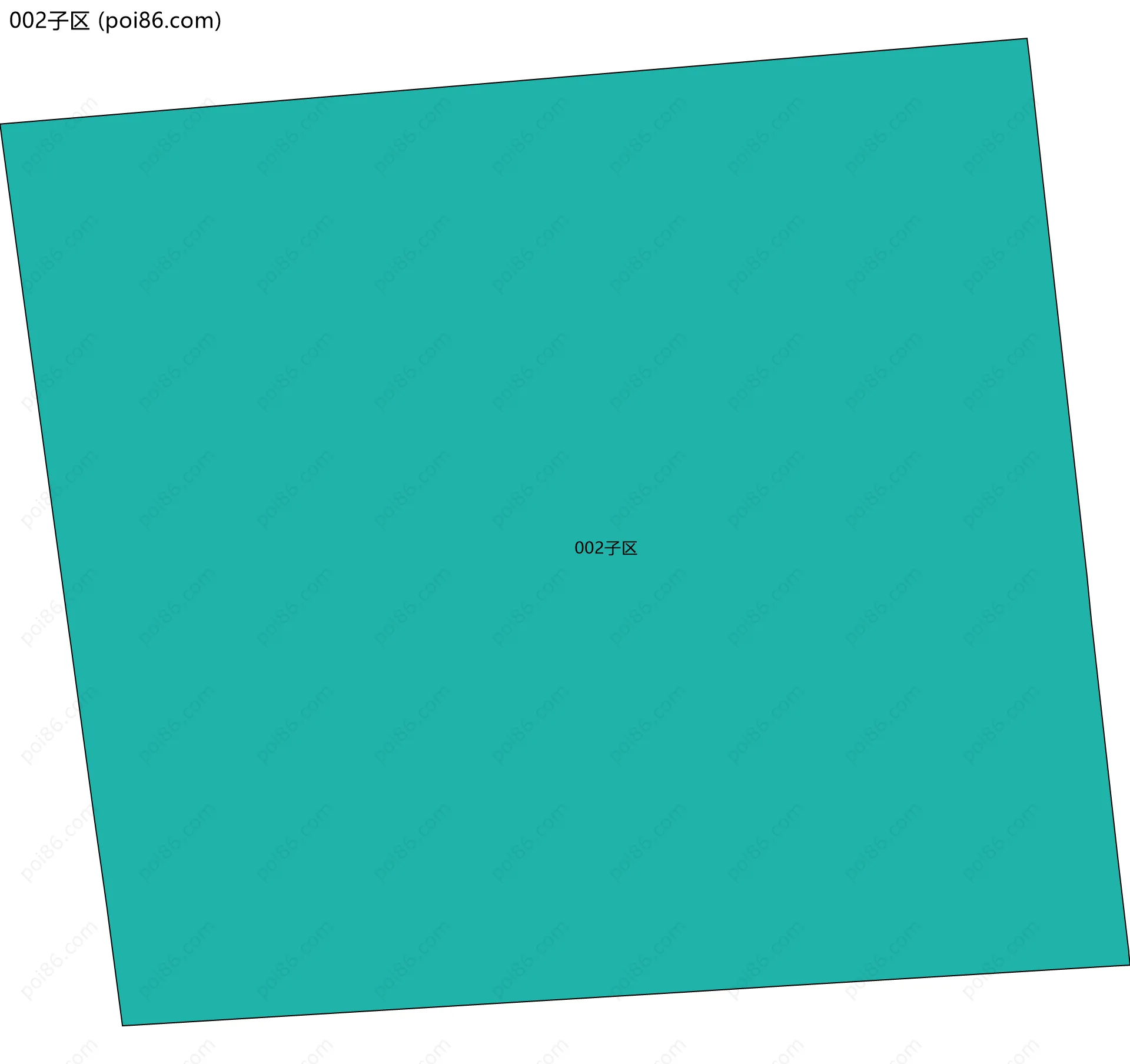 002子区边界地图