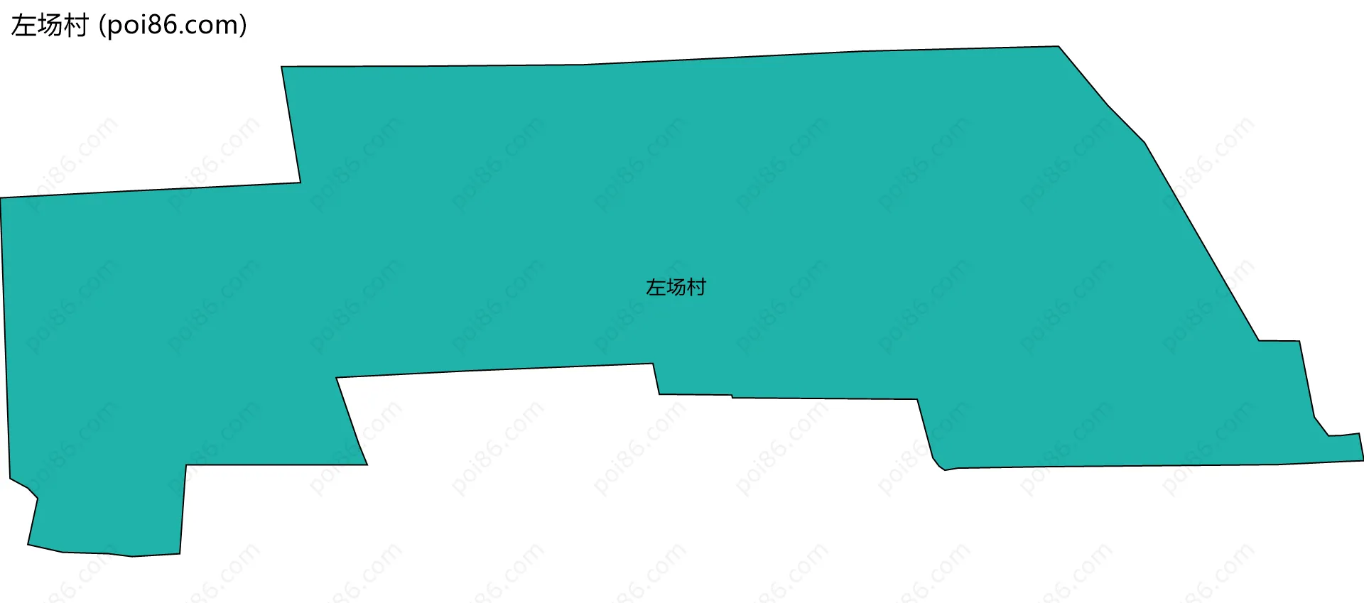 左场村边界地图