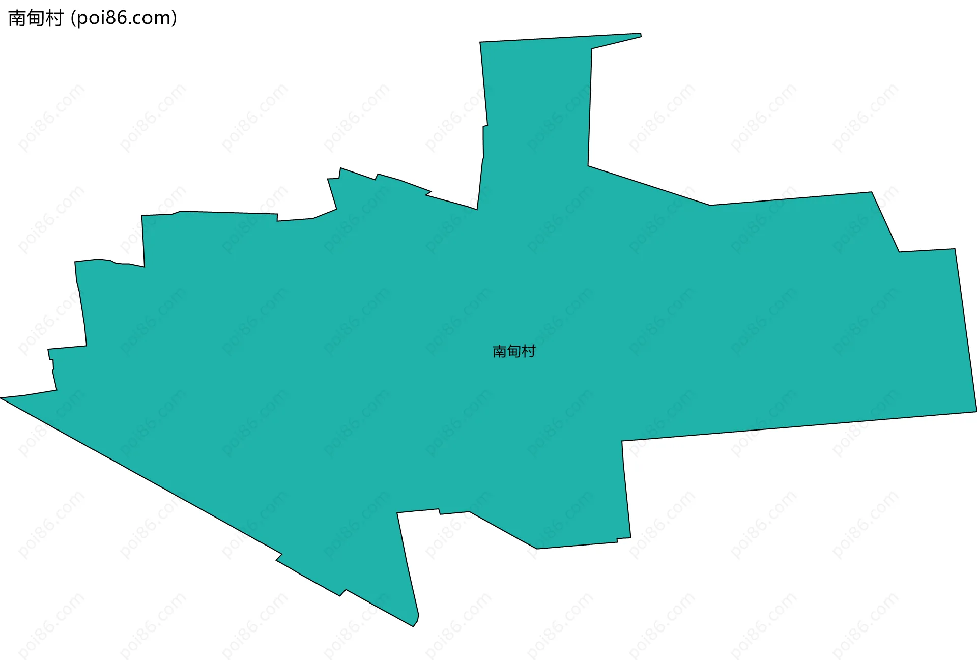 南甸村边界地图