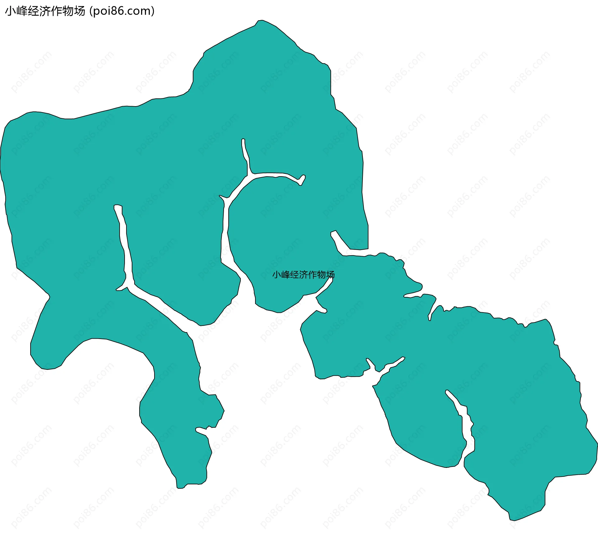 小峰经济作物场边界地图