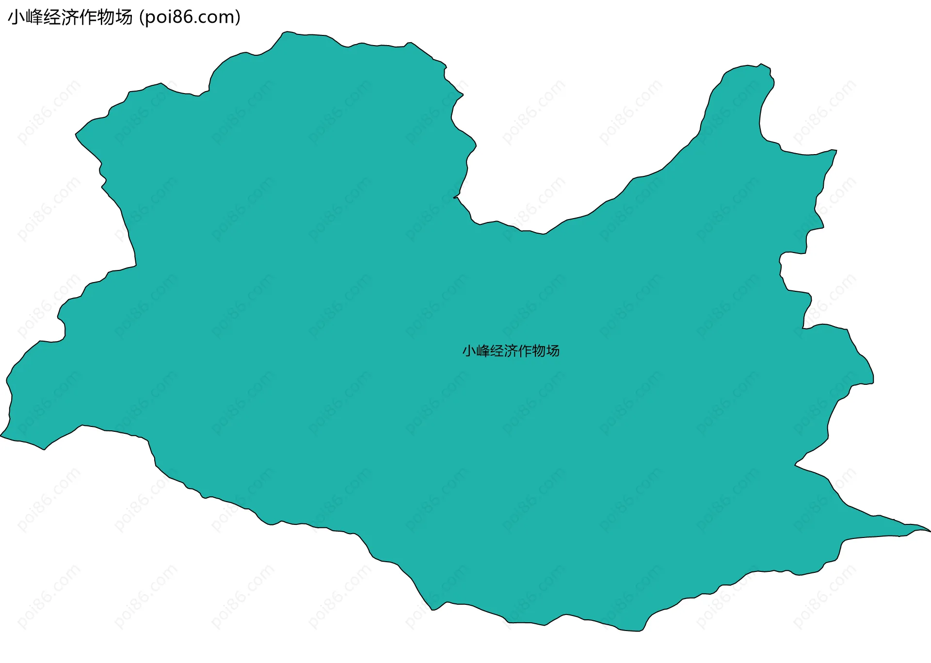 小峰经济作物场边界地图