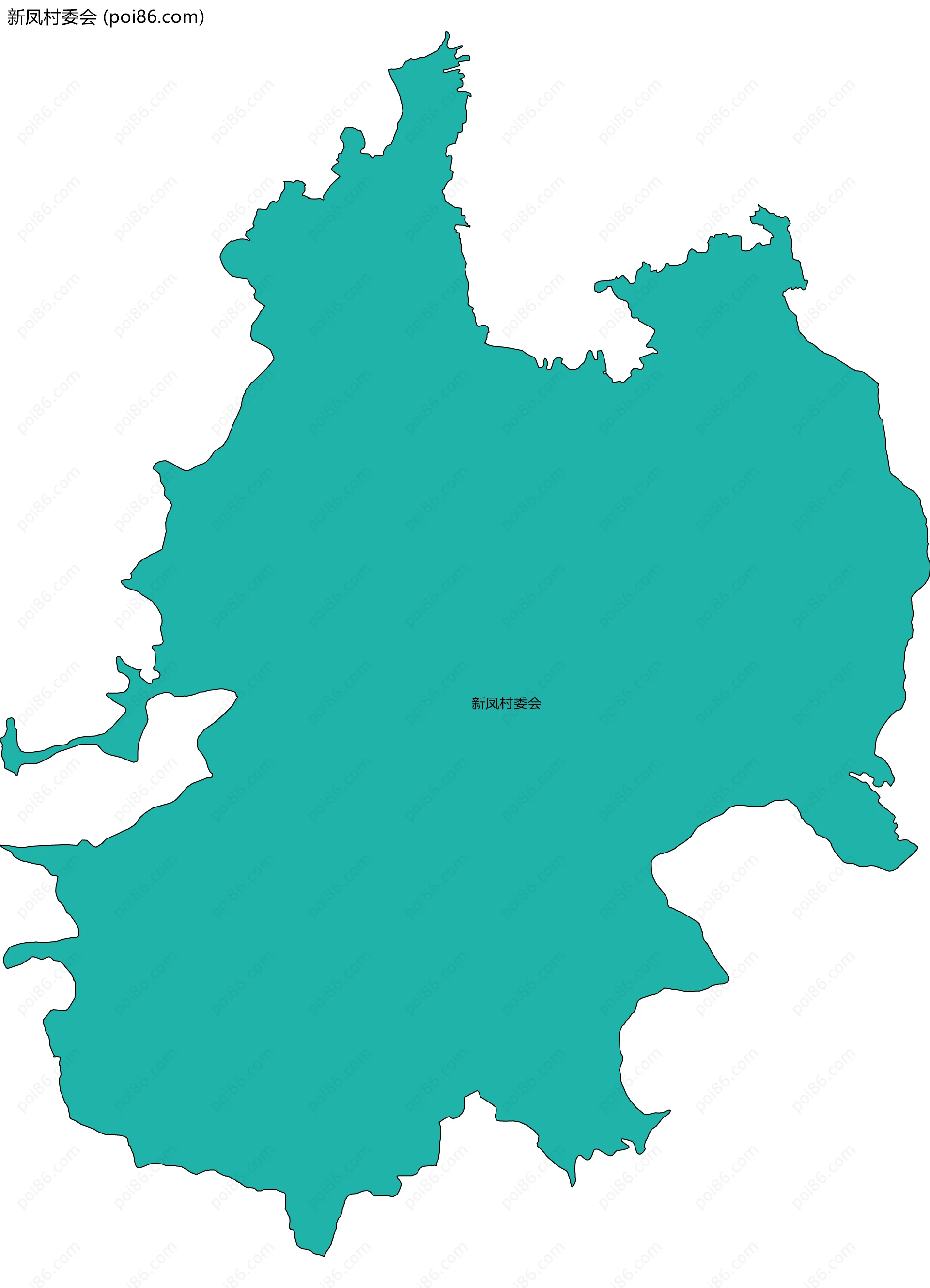 新凤村委会边界地图