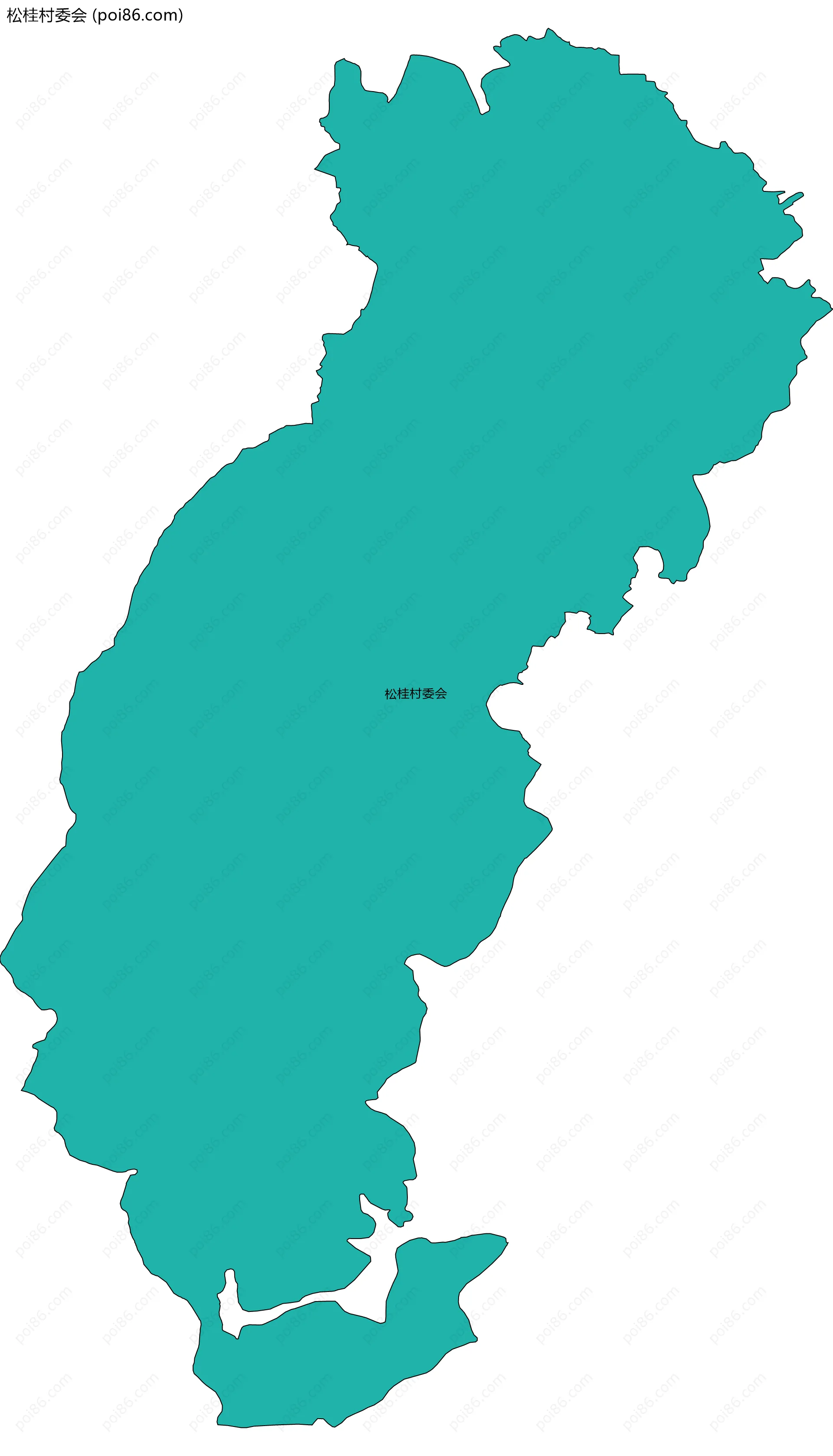 松桂村委会边界地图