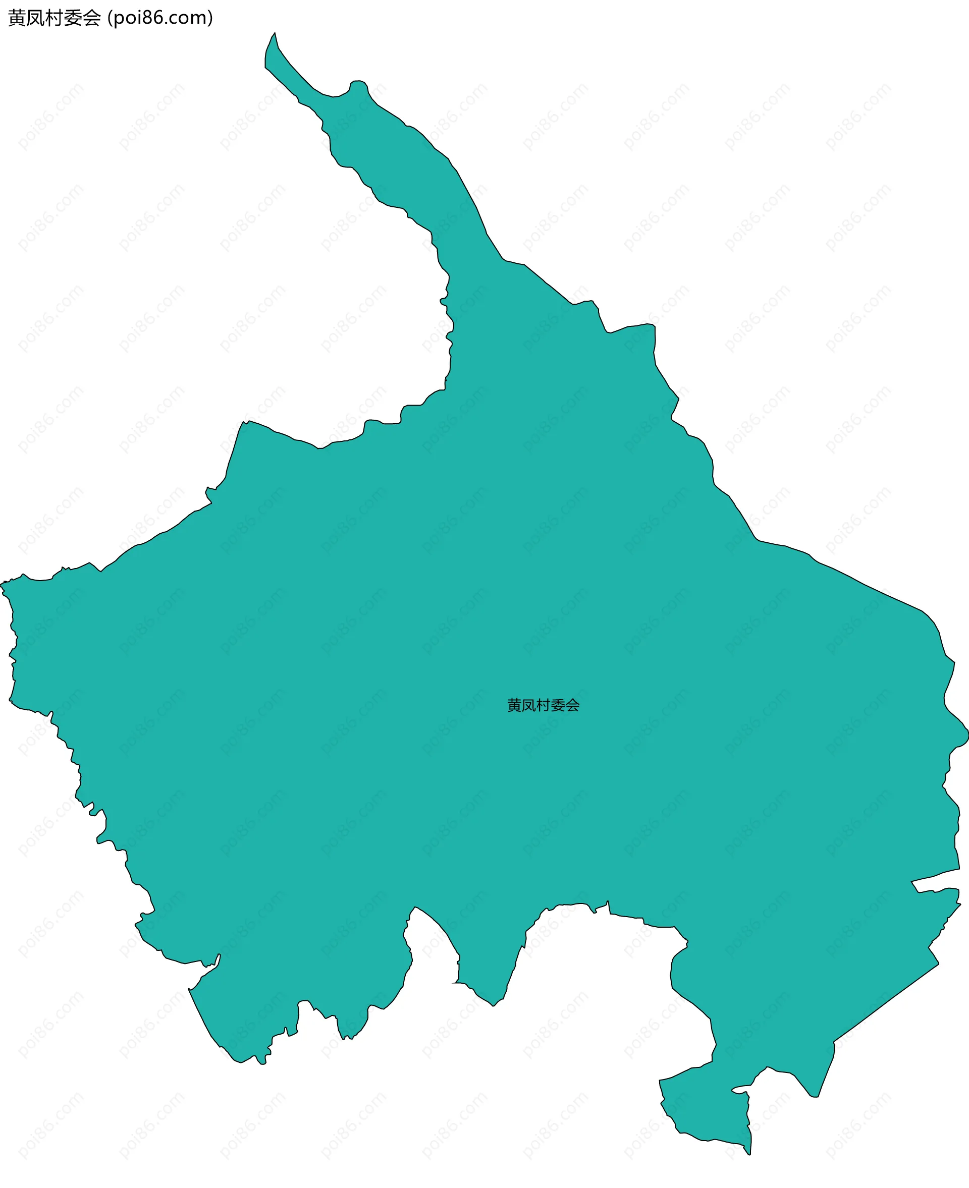 黄凤村委会边界地图