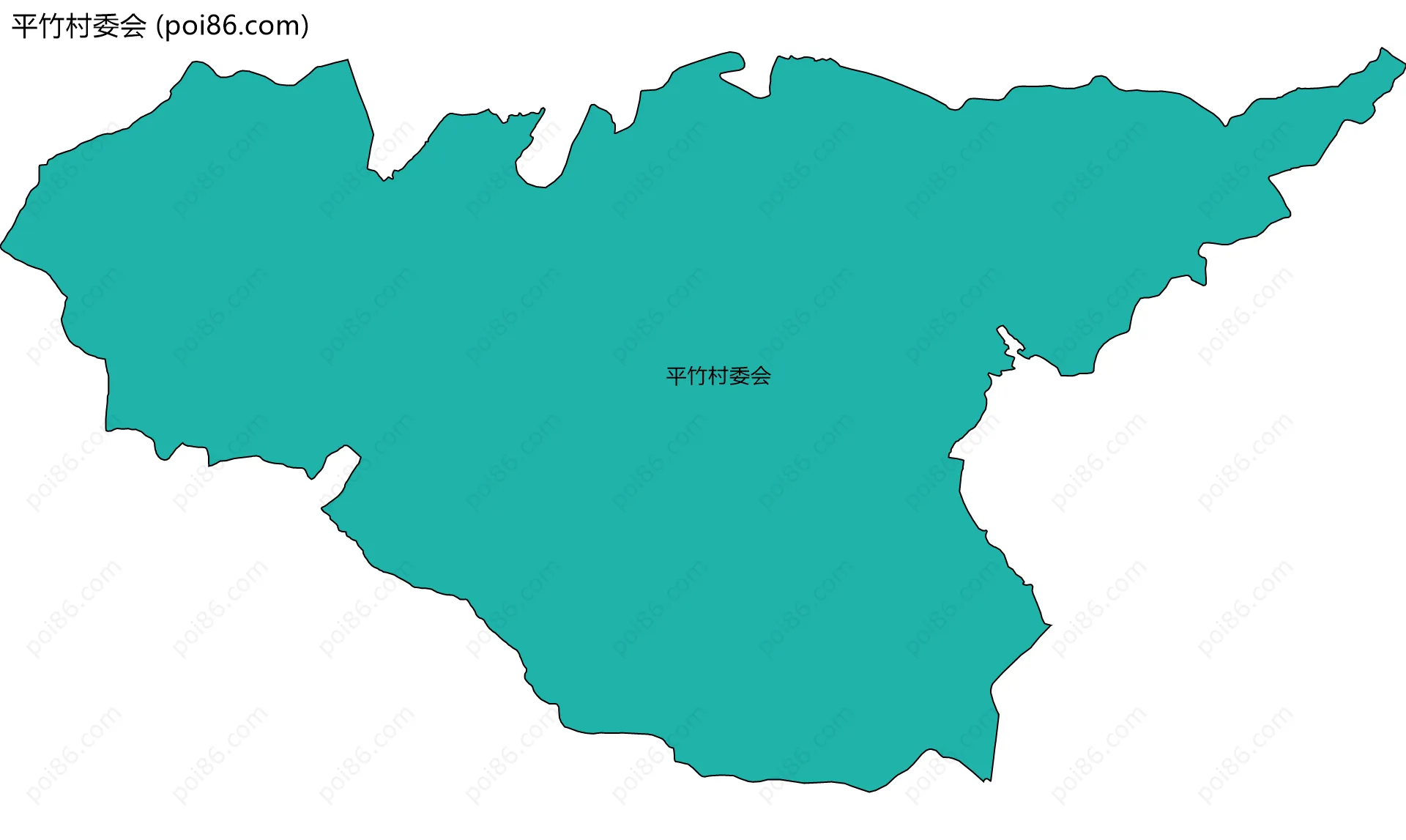 平竹村委会边界地图