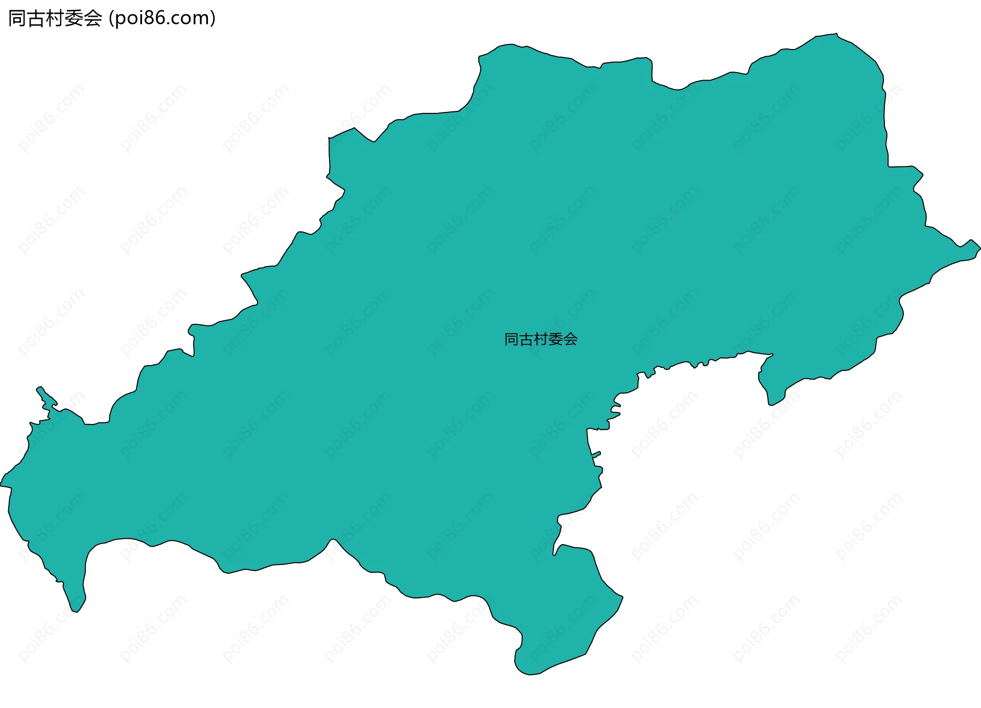 同古村委会边界地图