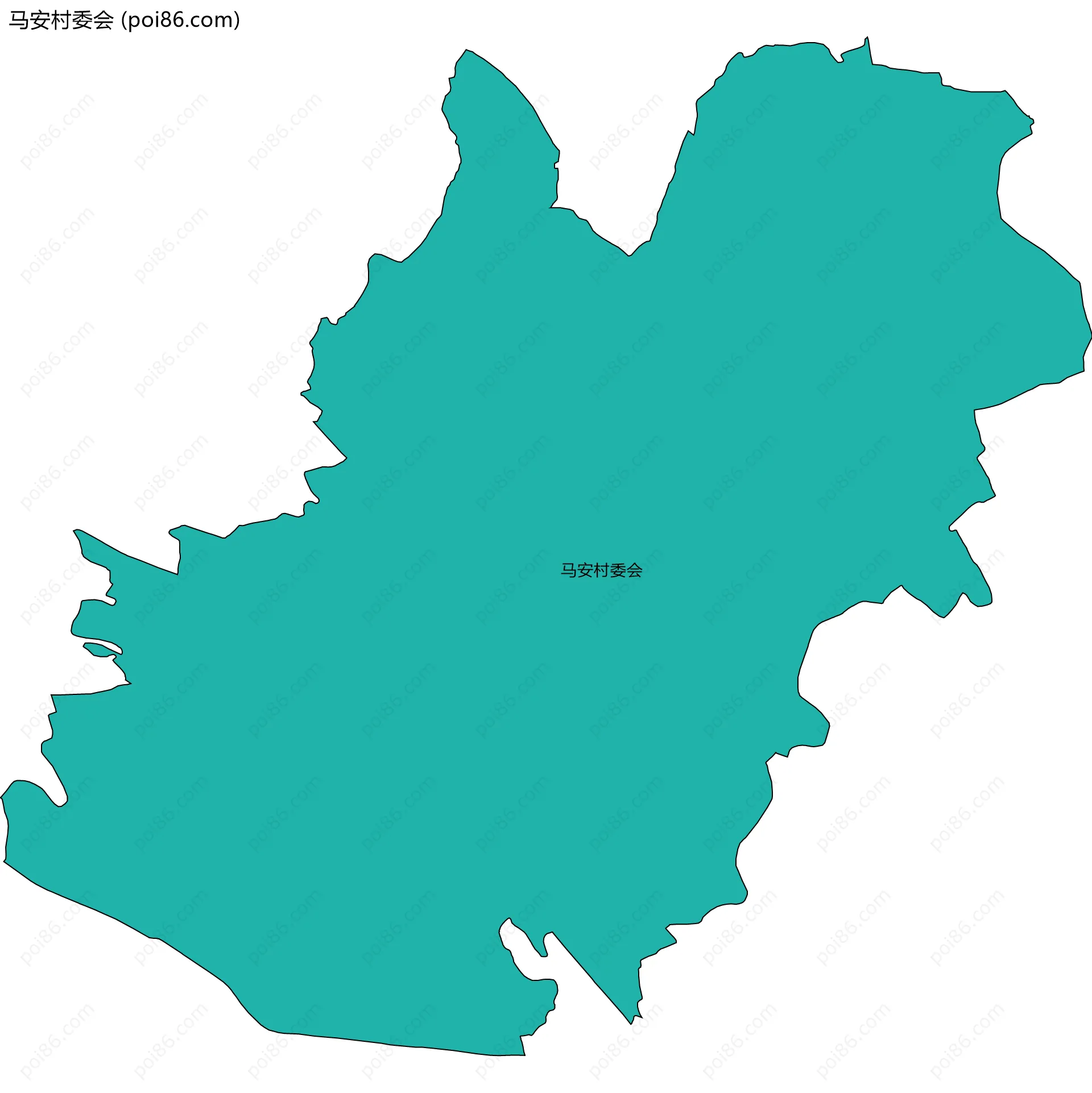 马安村委会边界地图