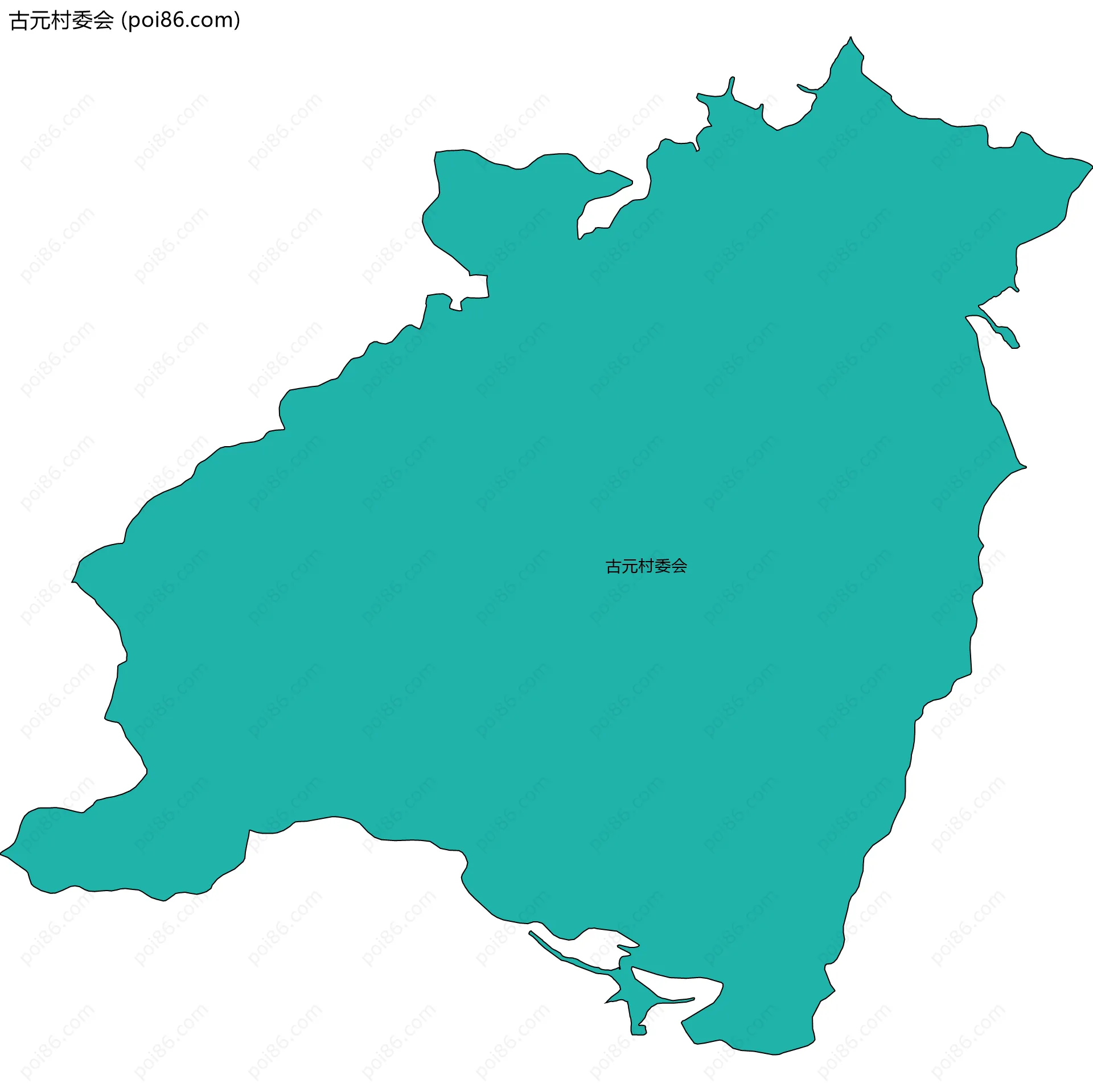 古元村委会边界地图