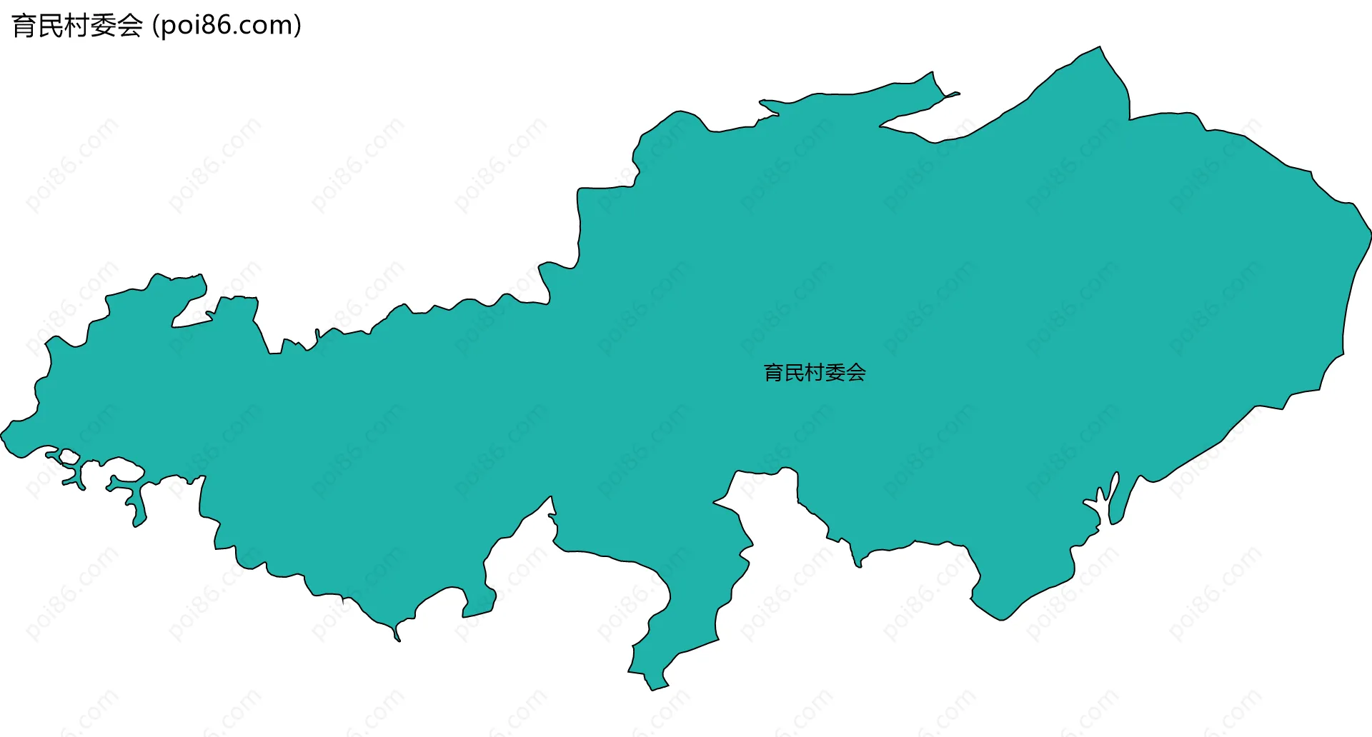 育民村委会边界地图