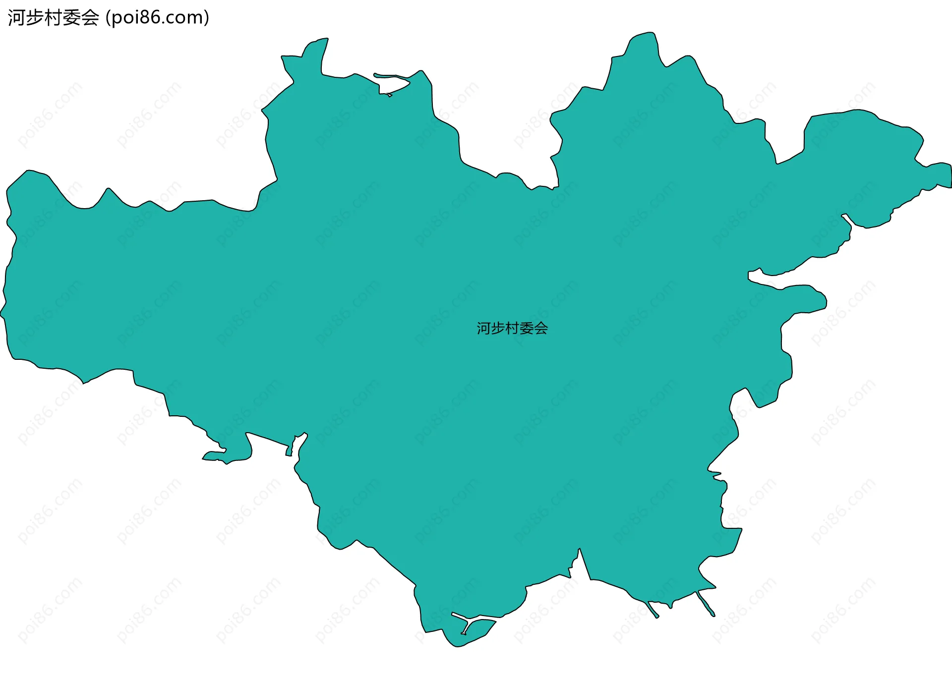 河步村委会边界地图