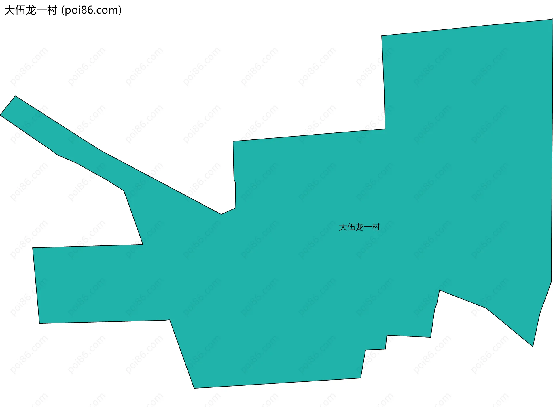 大伍龙一村边界地图