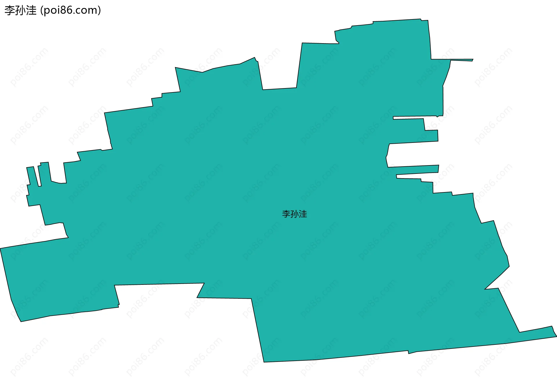 李孙洼边界地图