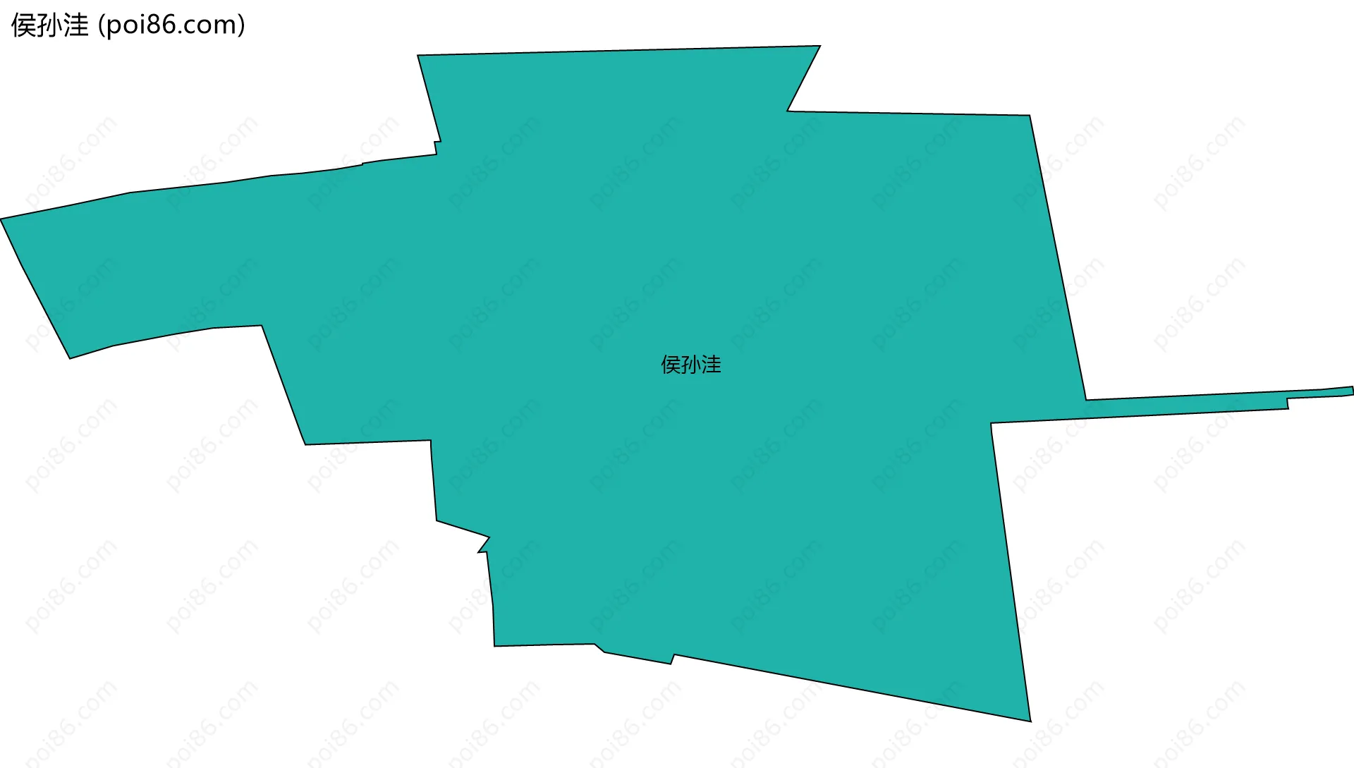 侯孙洼边界地图