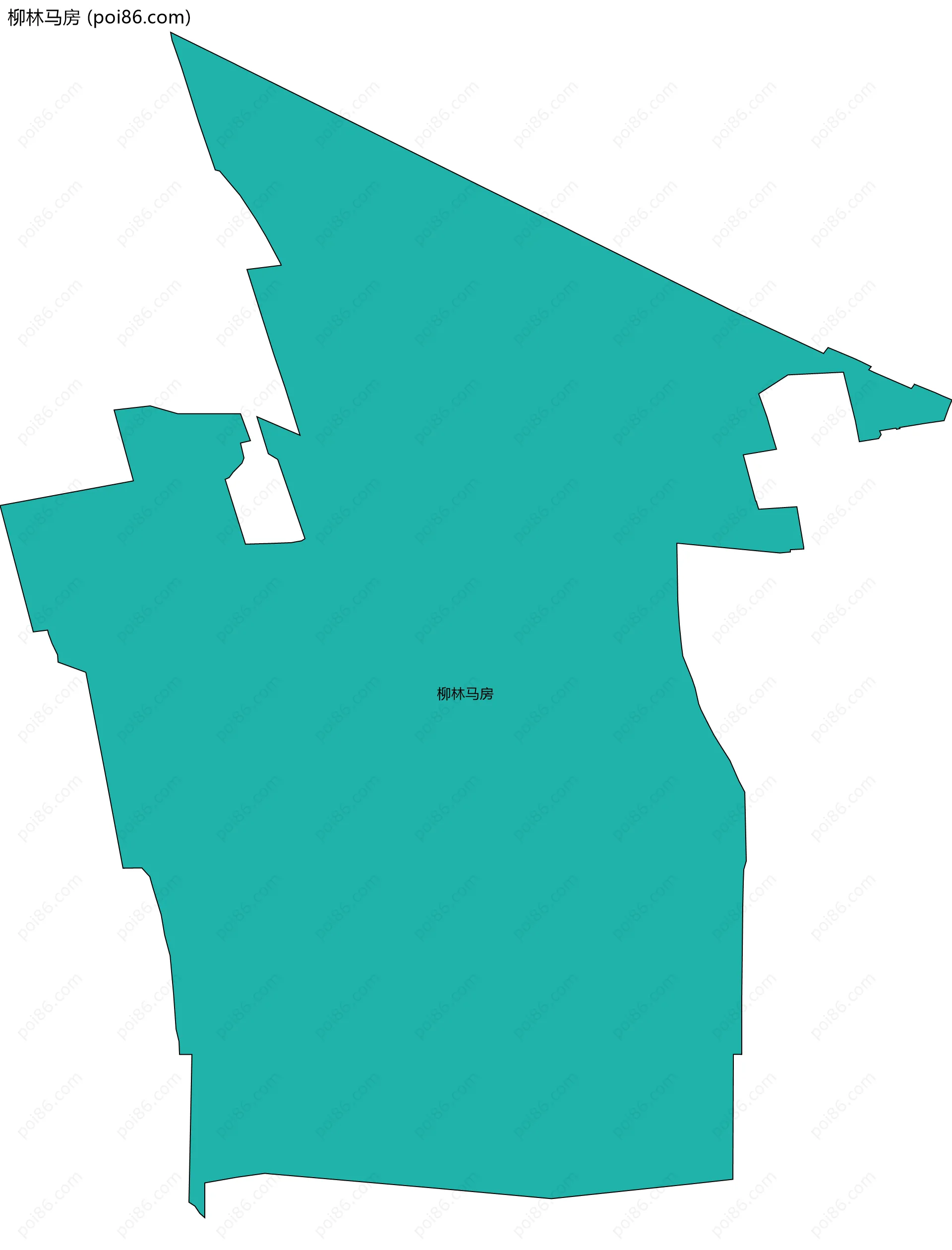 柳林马房边界地图