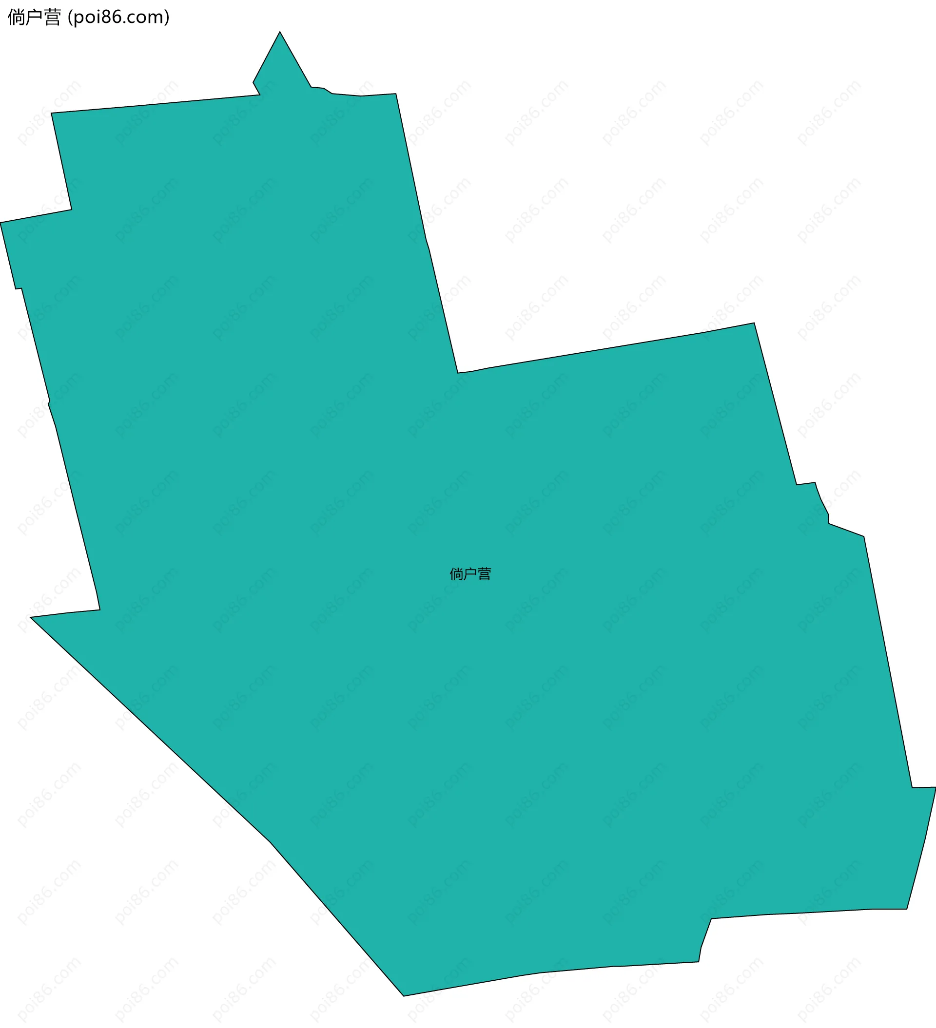 倘户营边界地图