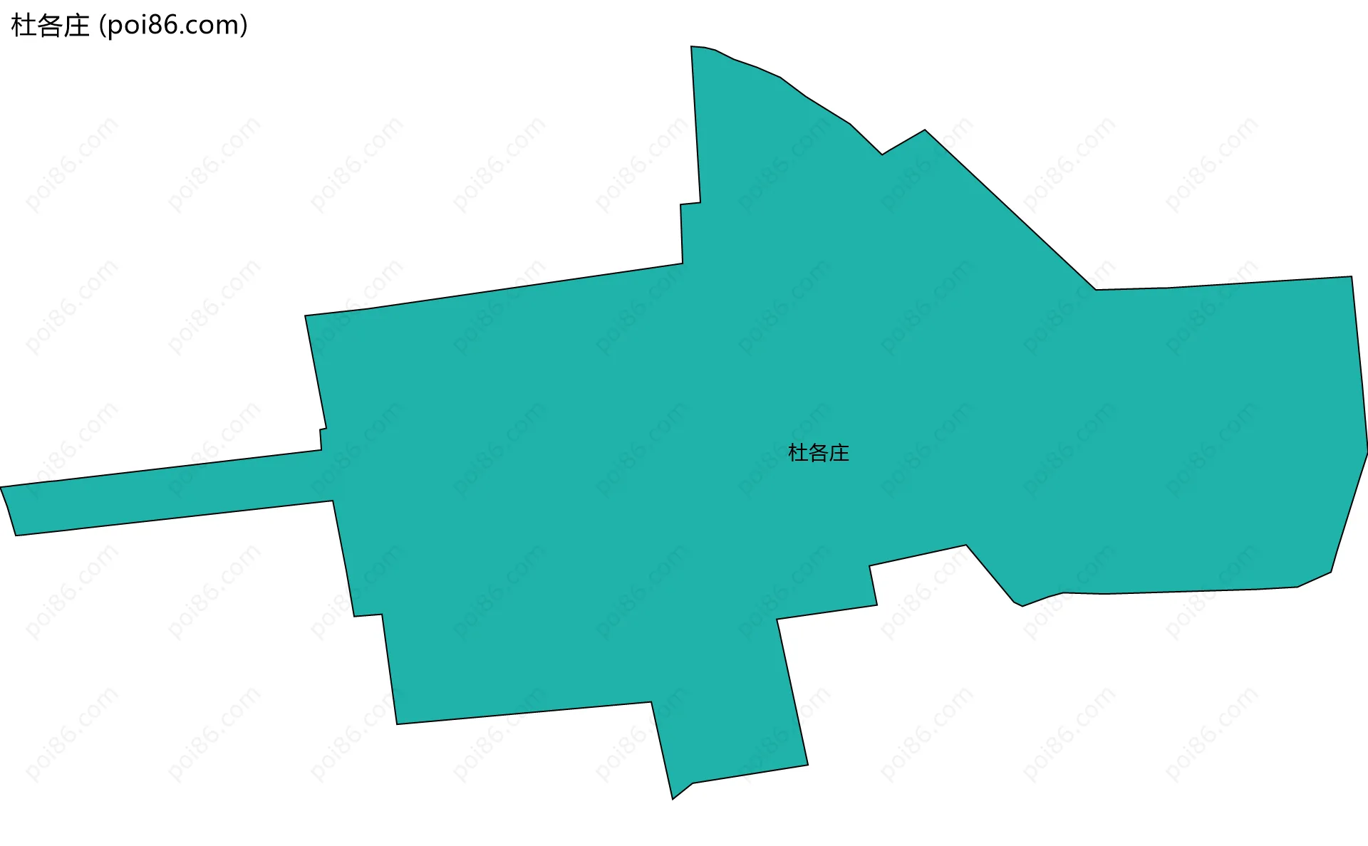 杜各庄边界地图