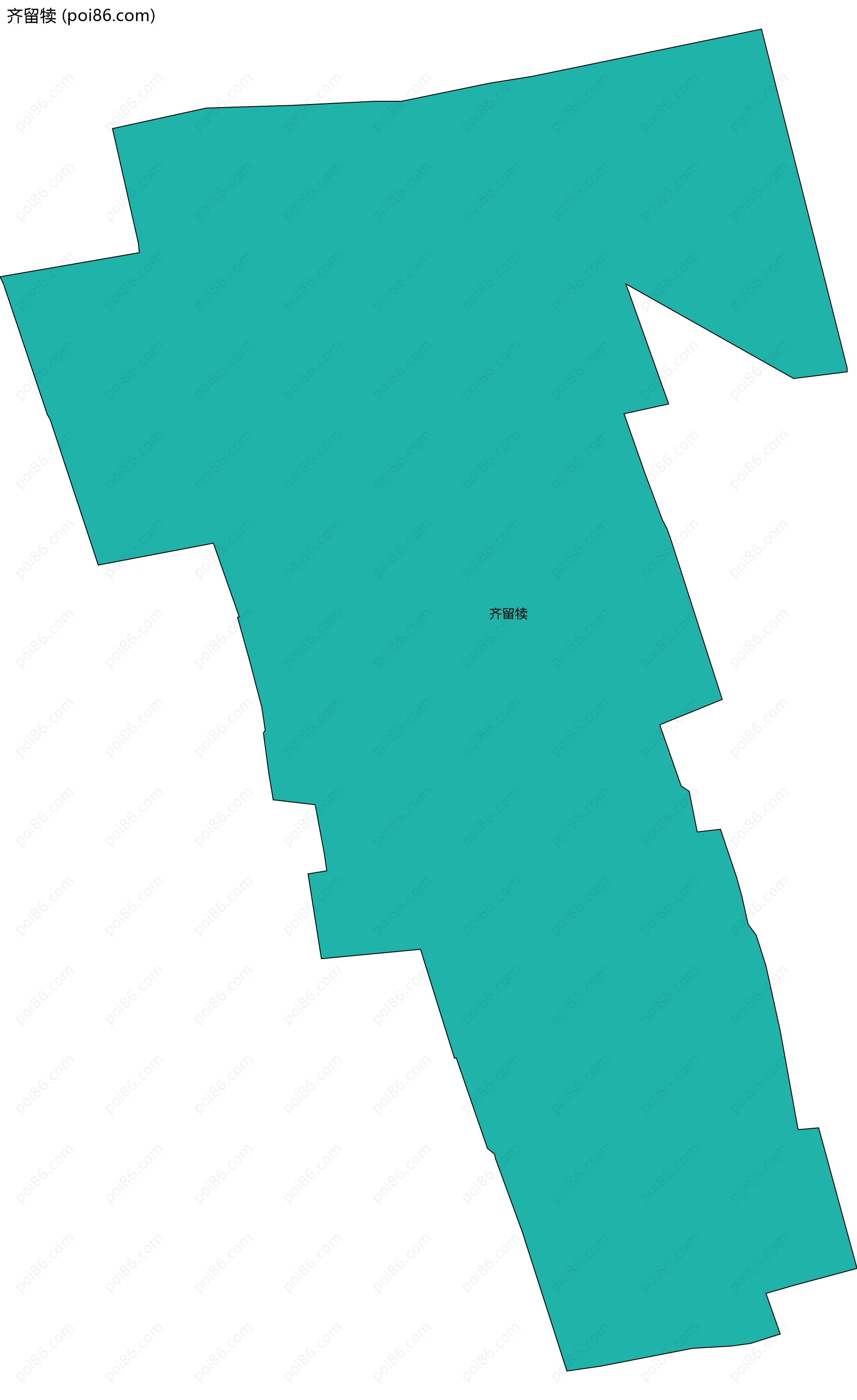 齐留犊边界地图