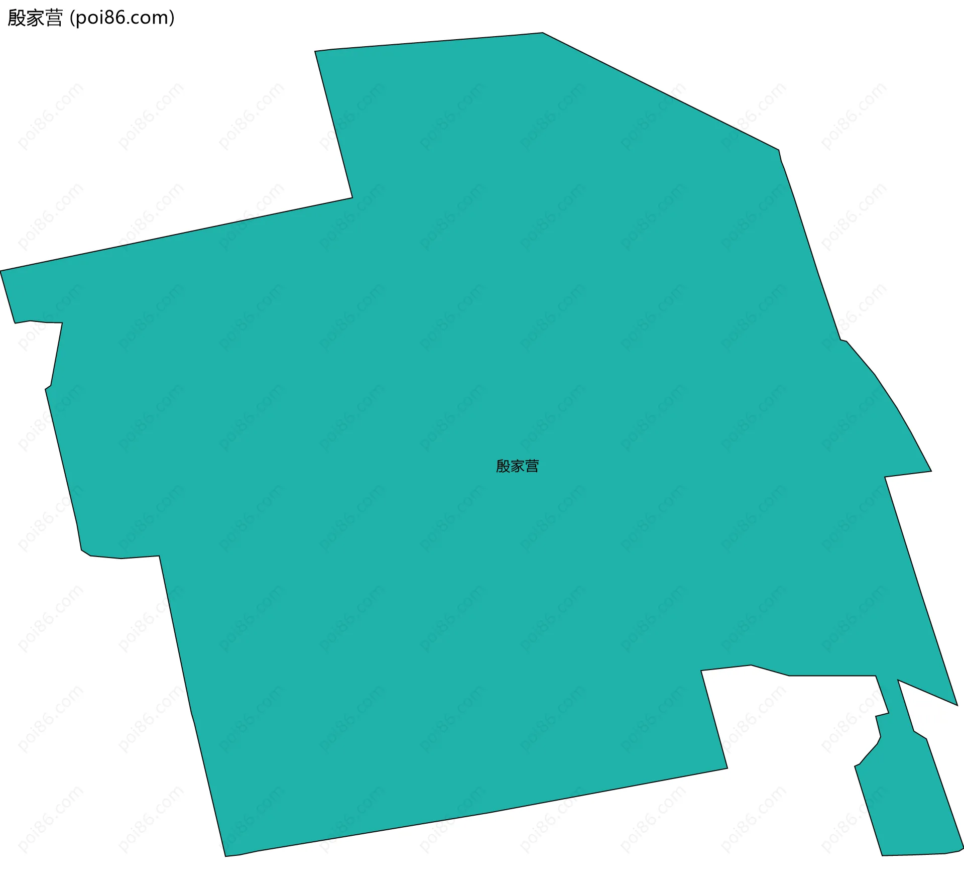 殷家营边界地图