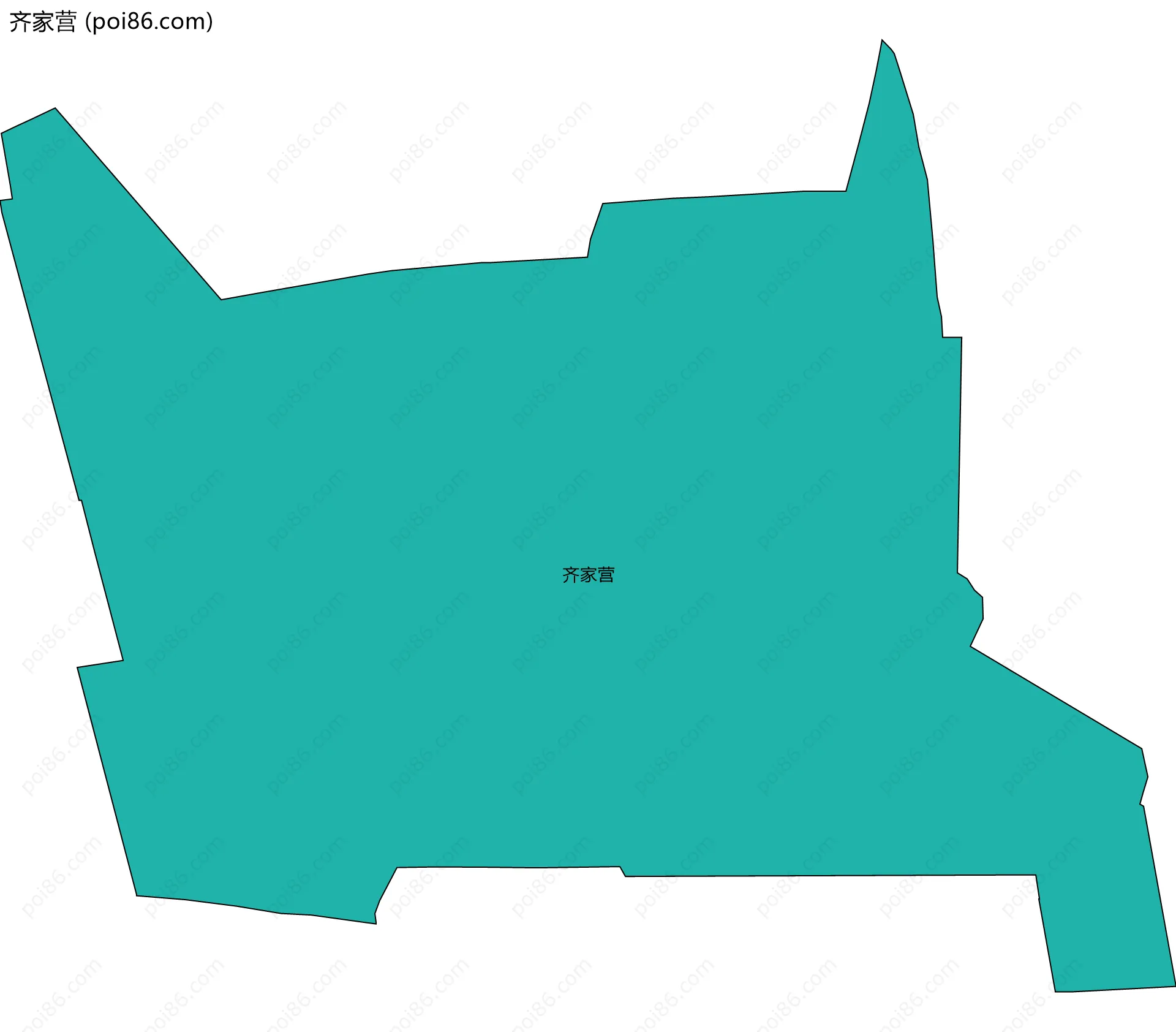 齐家营边界地图