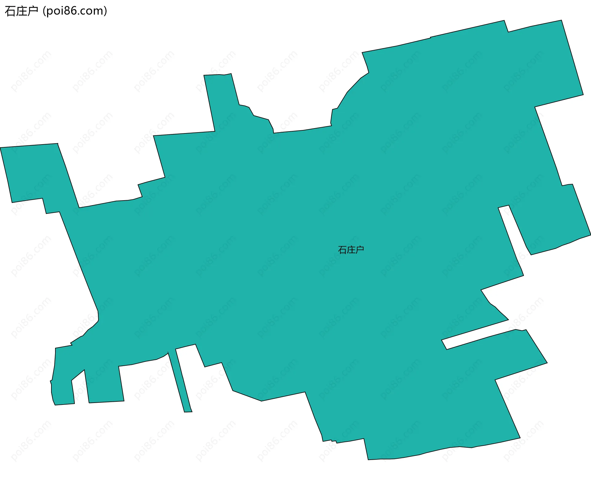 石庄户边界地图