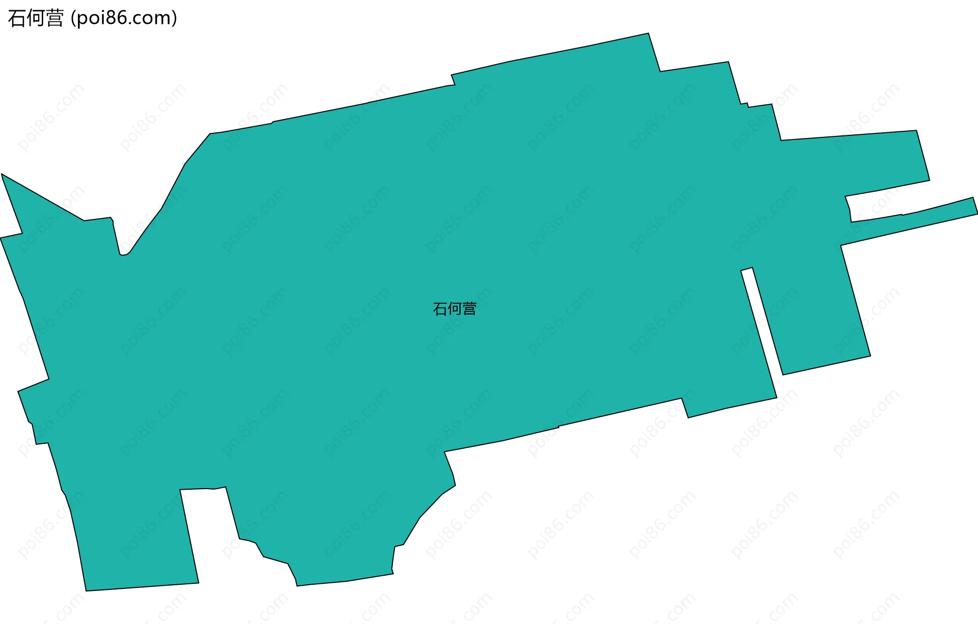 石何营边界地图