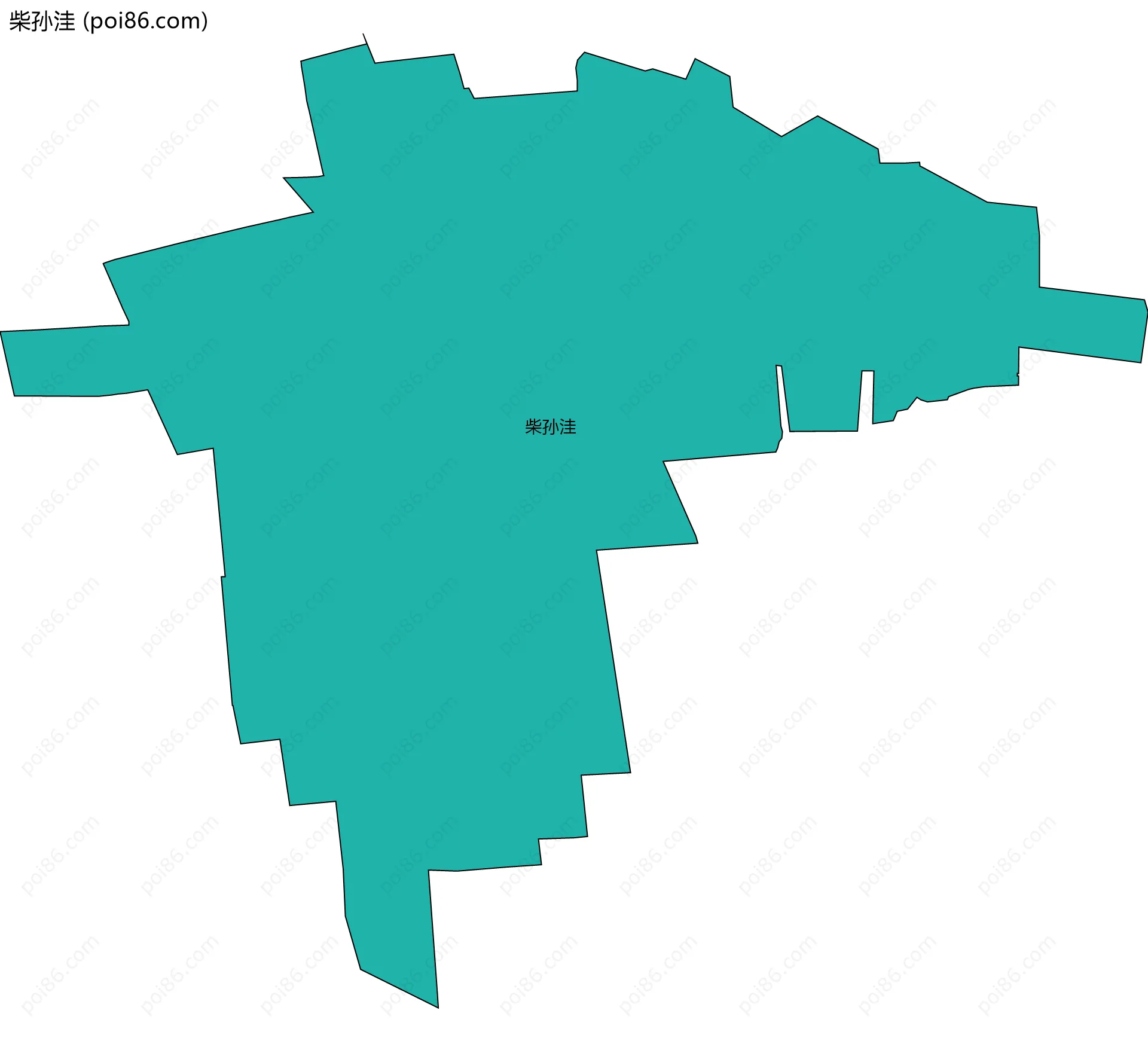 柴孙洼边界地图