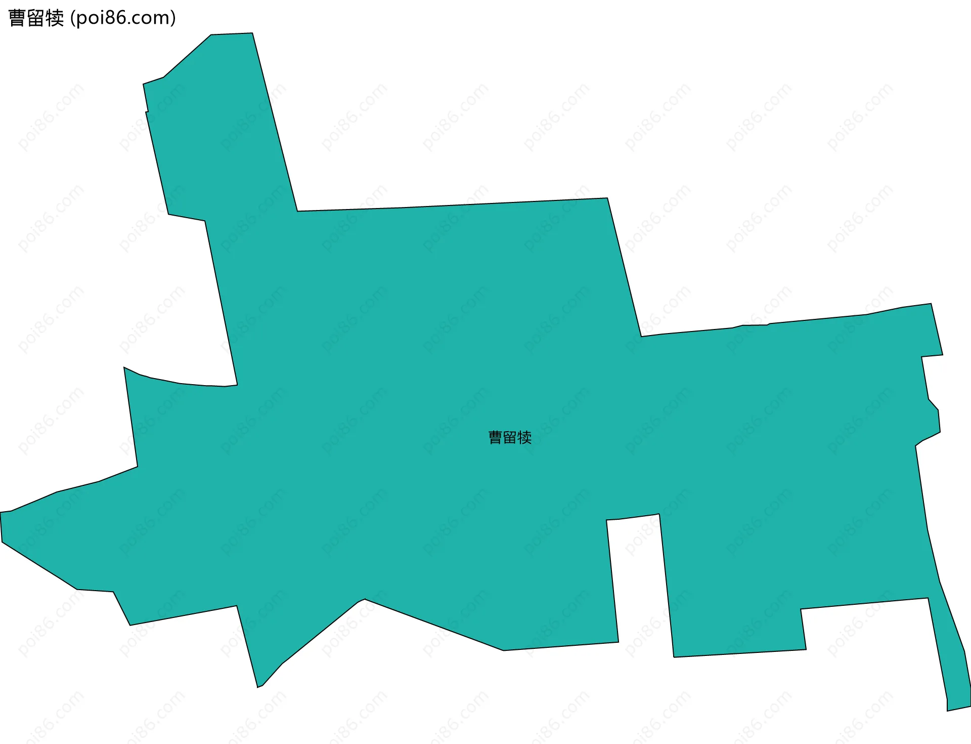 曹留犊边界地图