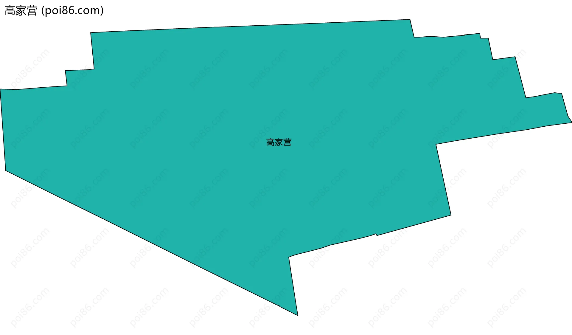 高家营边界地图