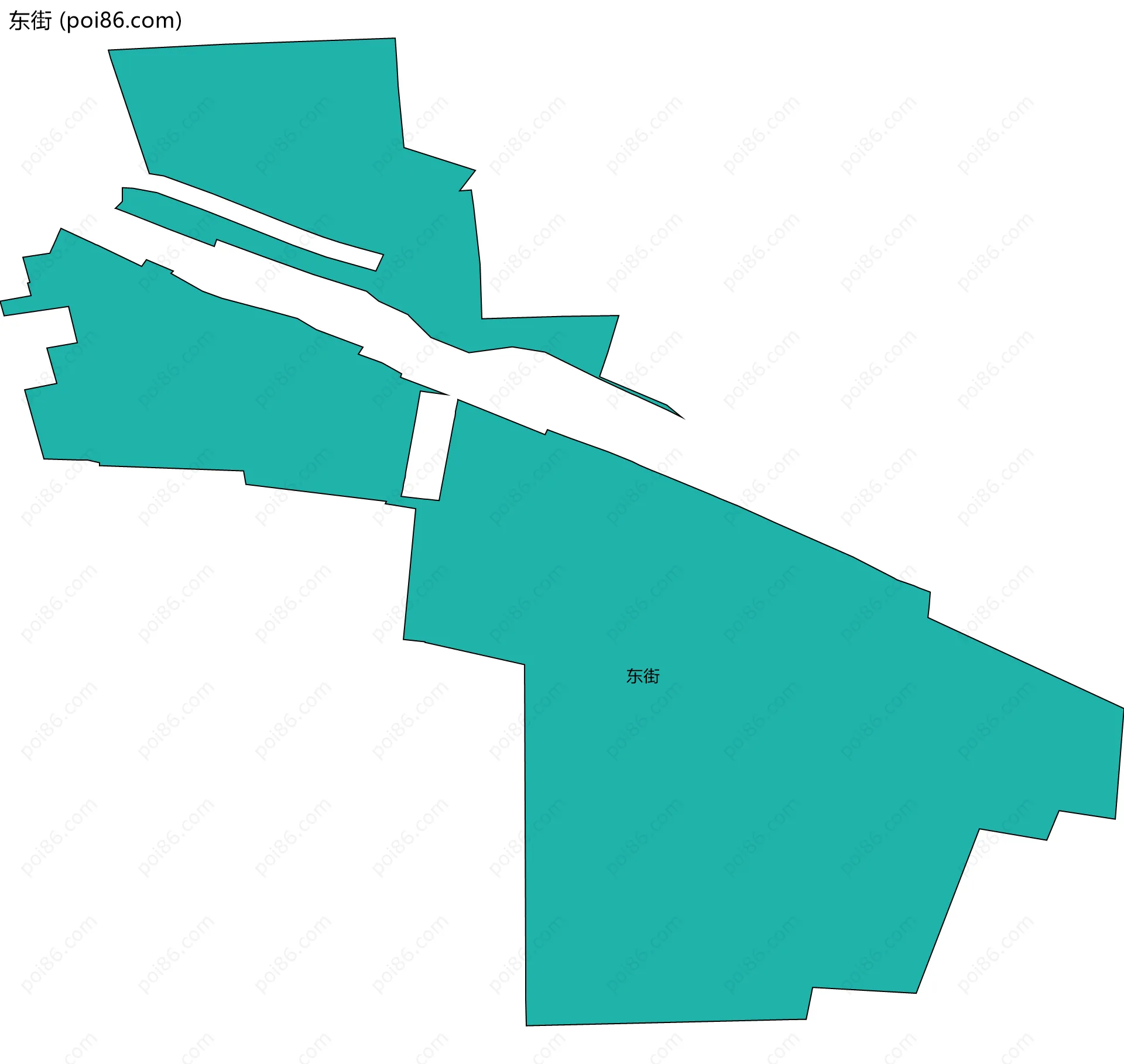 东街边界地图
