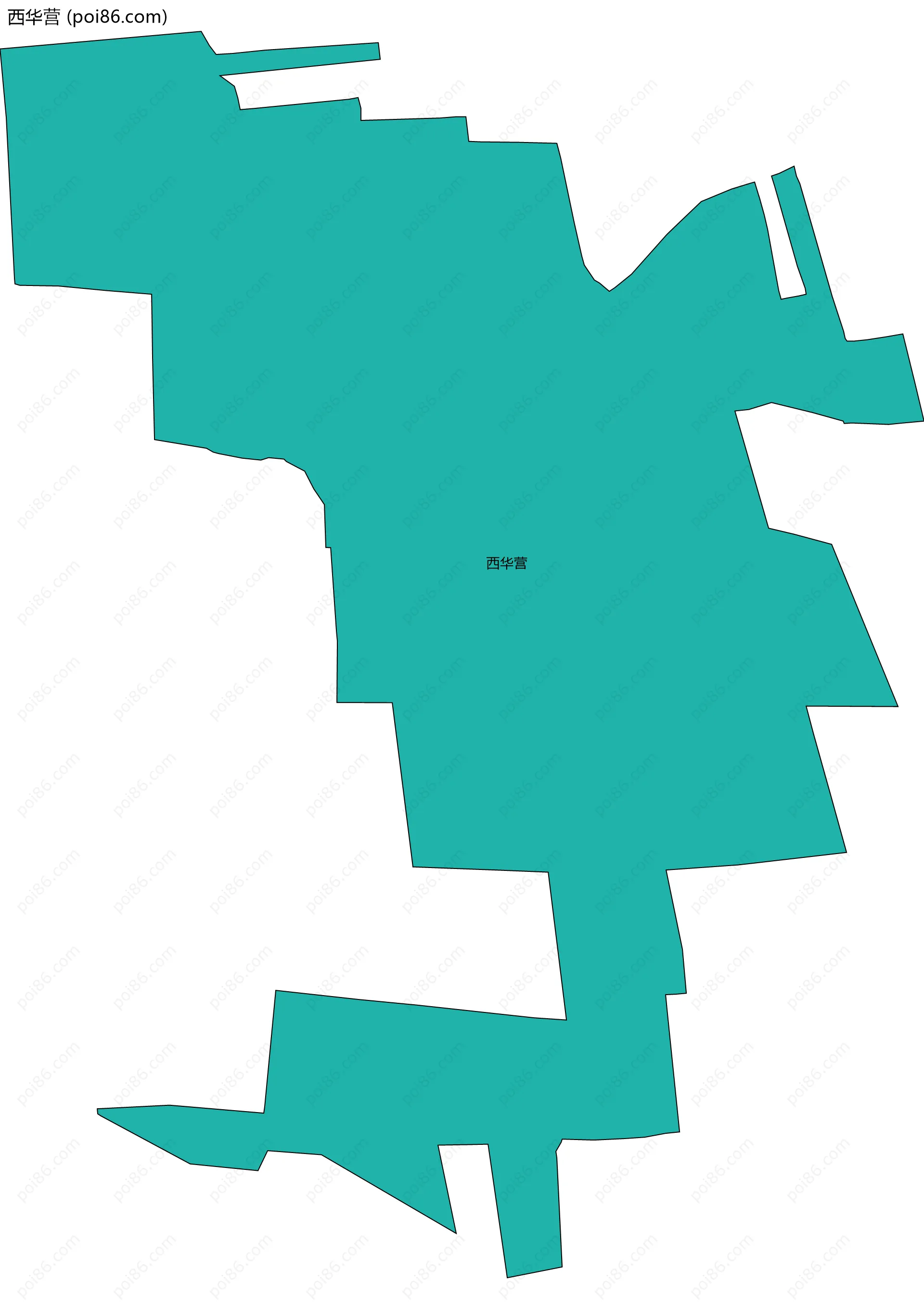 西华营边界地图