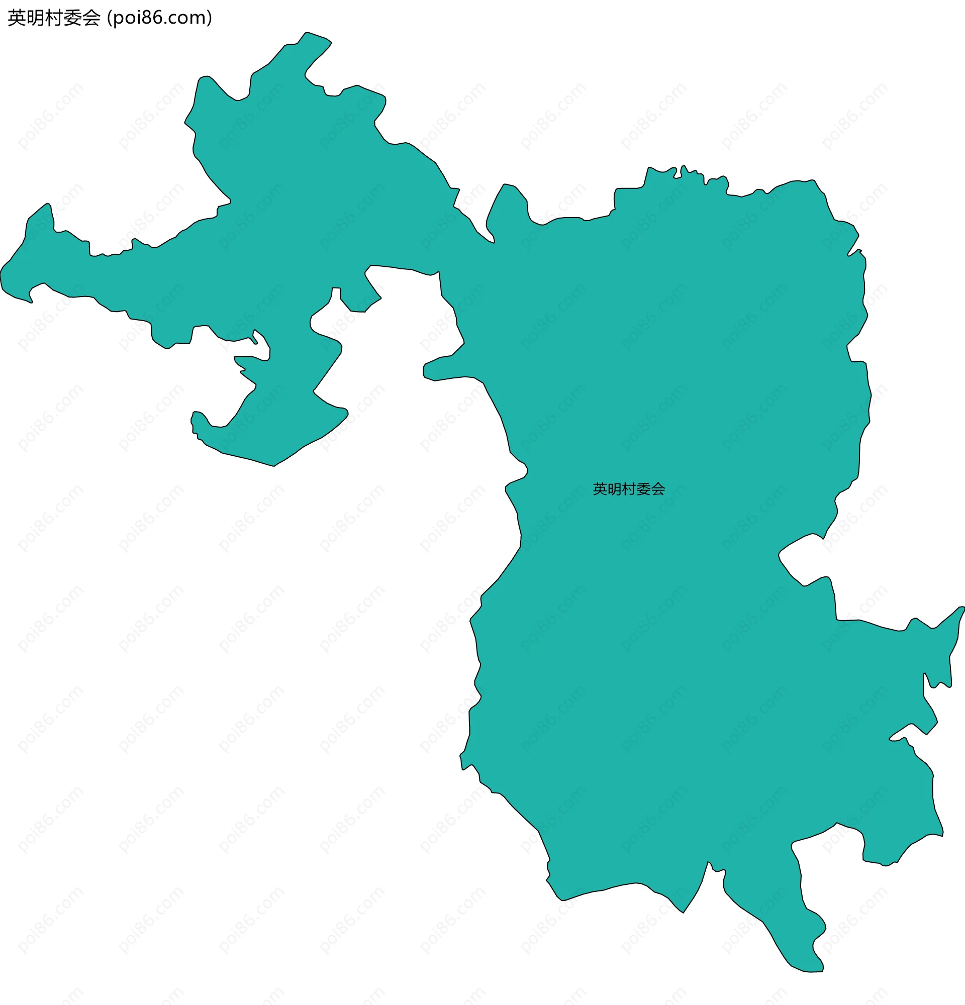 英明村委会边界地图