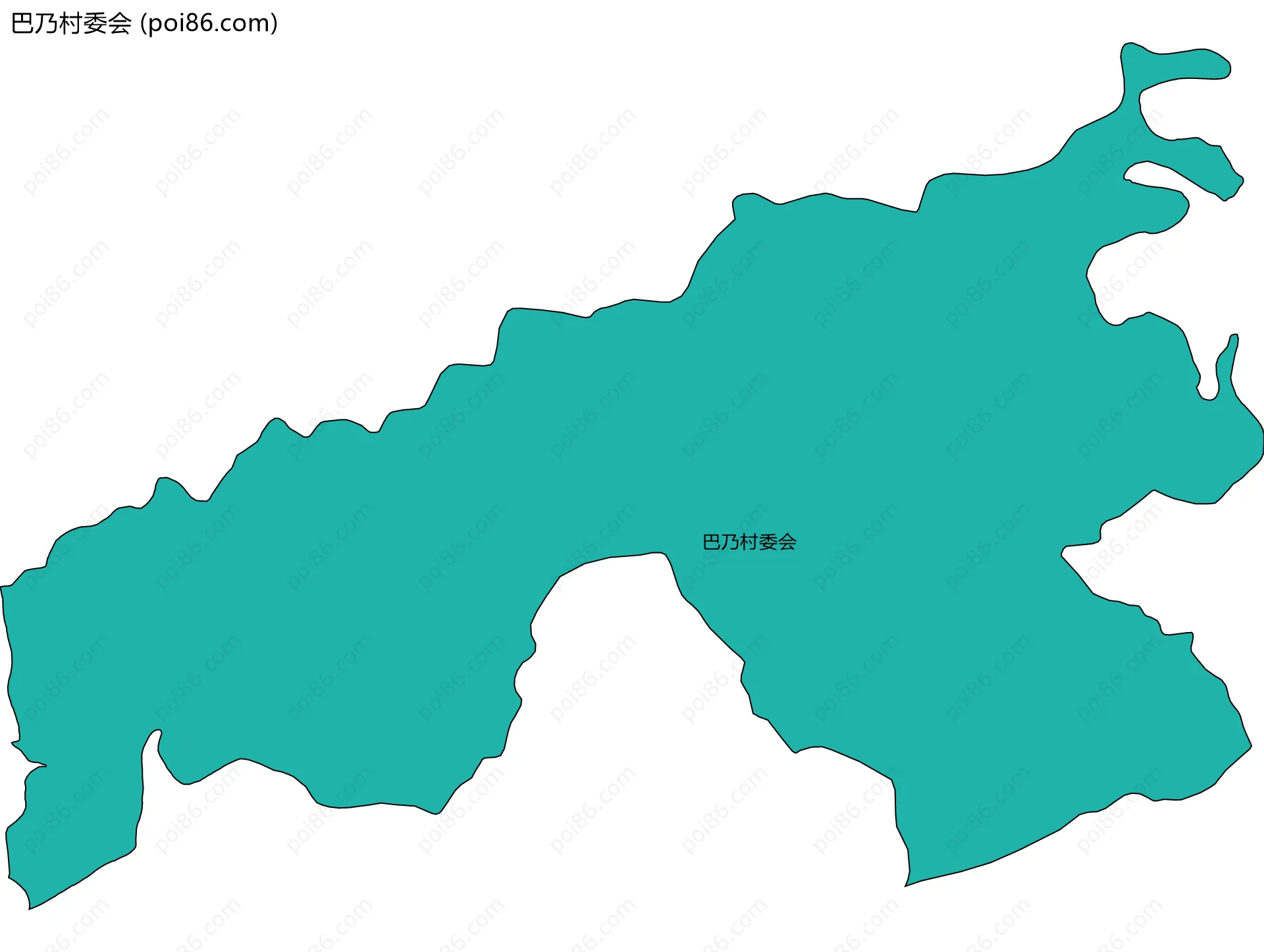 巴乃村委会边界地图
