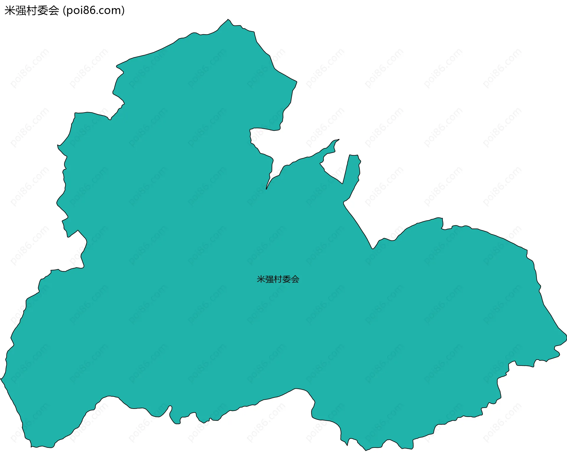 米强村委会边界地图