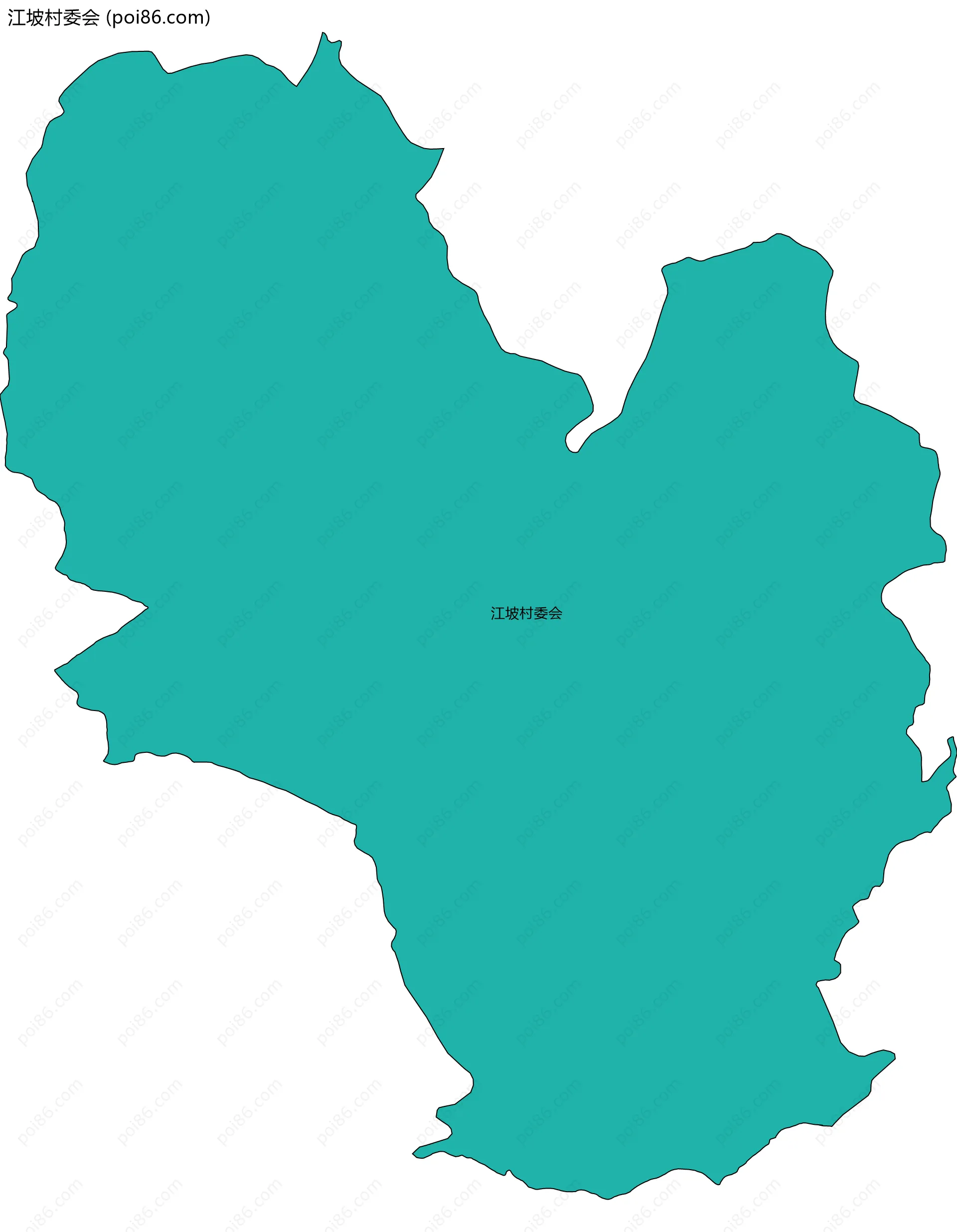 江坡村委会边界地图