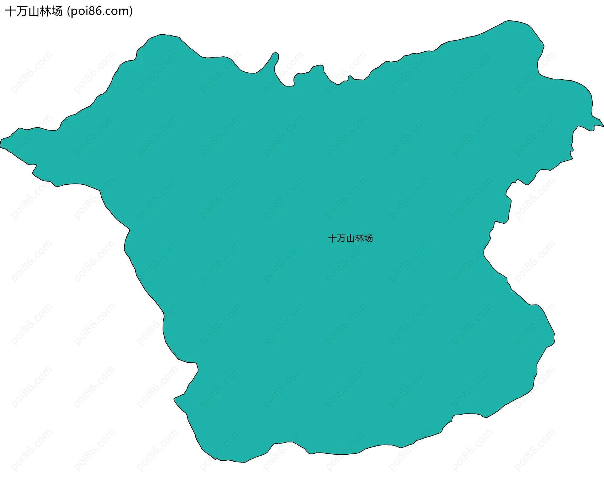 十万山林场边界地图