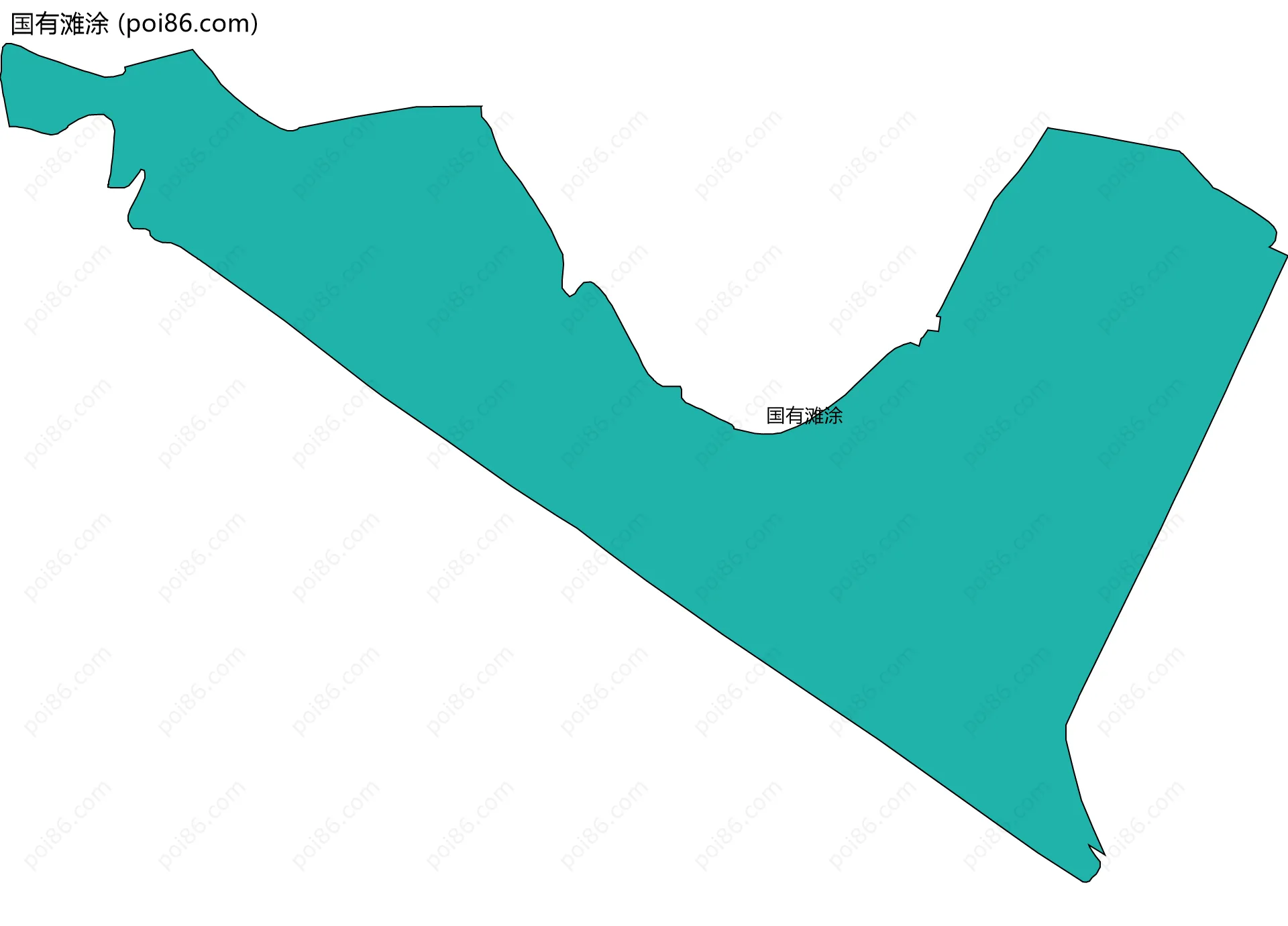 国有滩涂边界地图