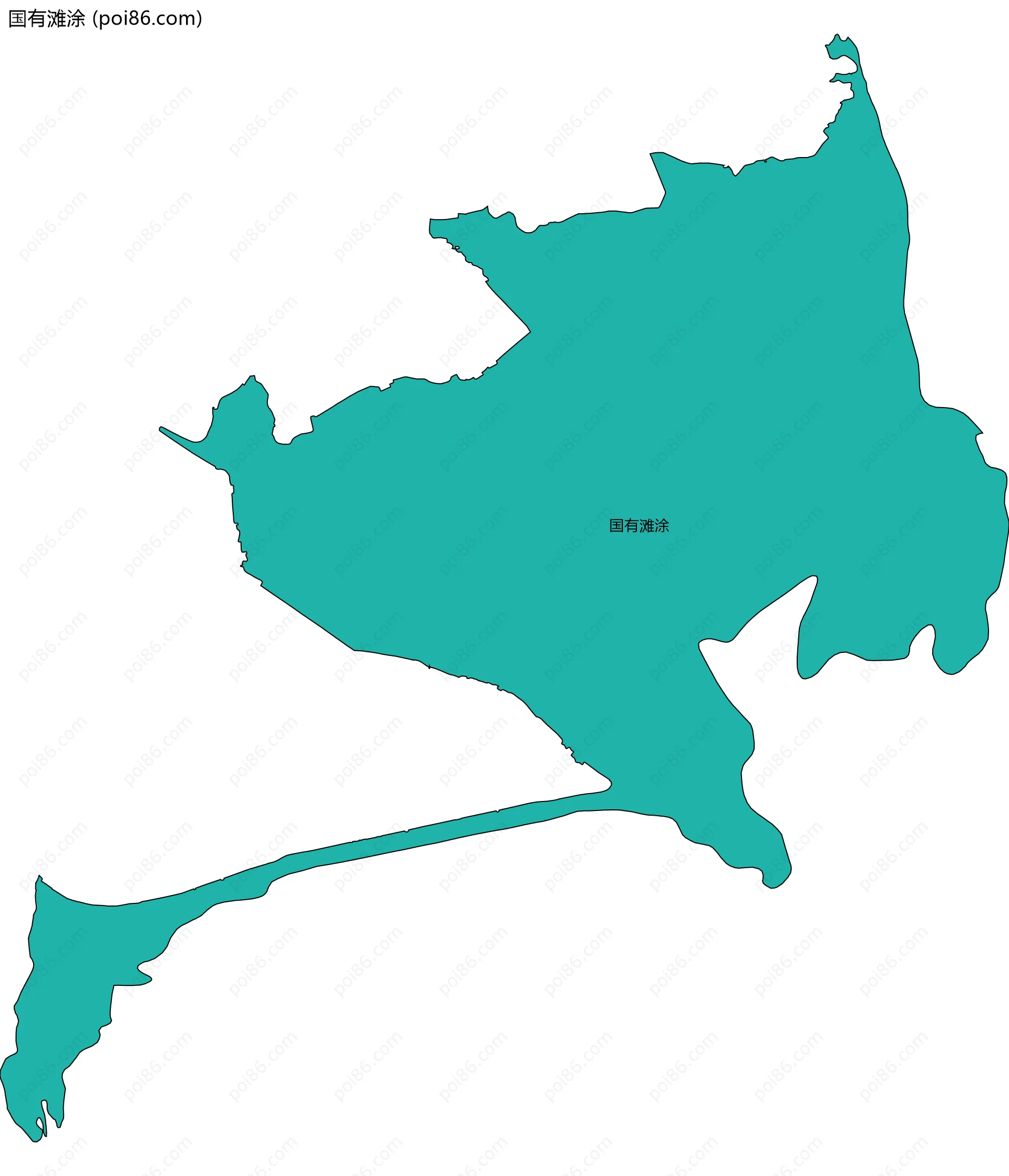 国有滩涂边界地图