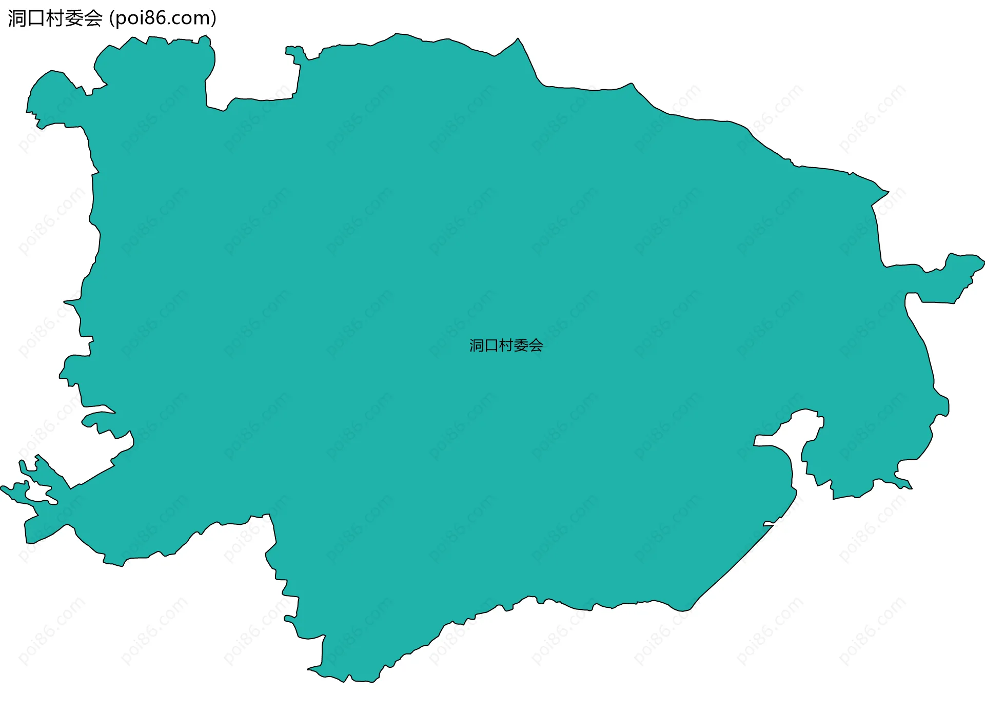 洞口村委会边界地图