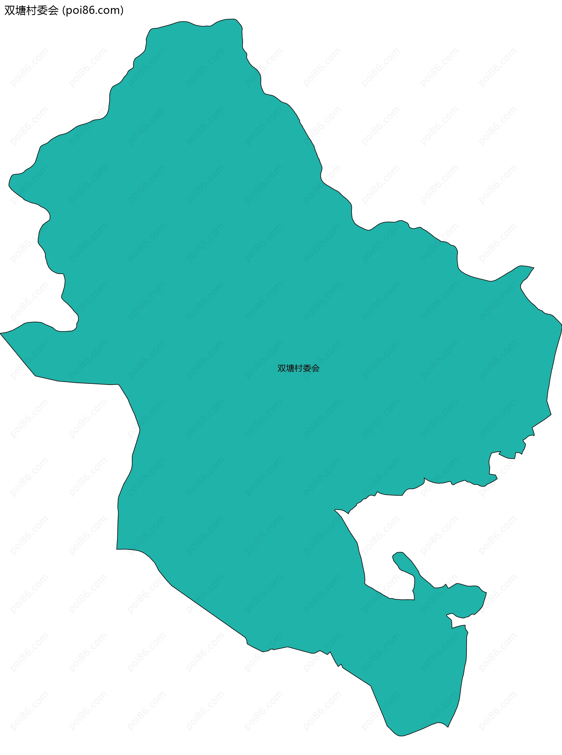 双塘村委会边界地图