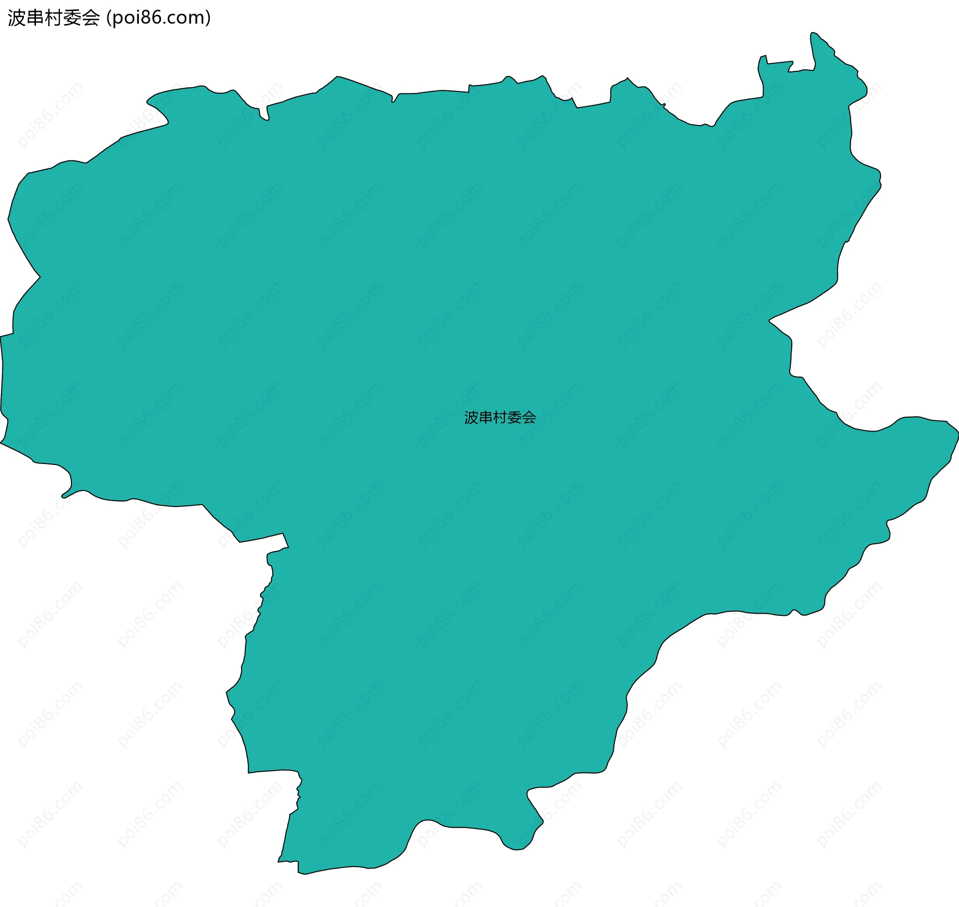 波串村委会边界地图