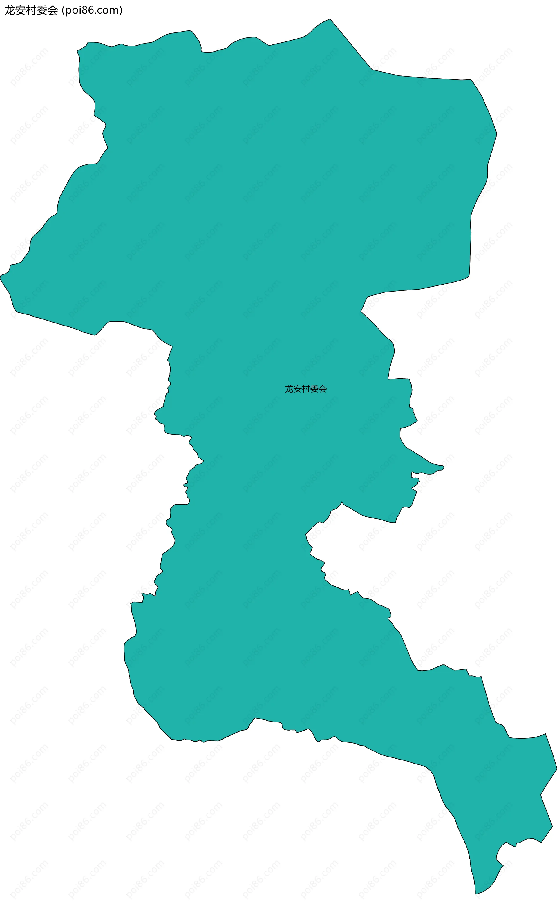 龙安村委会边界地图