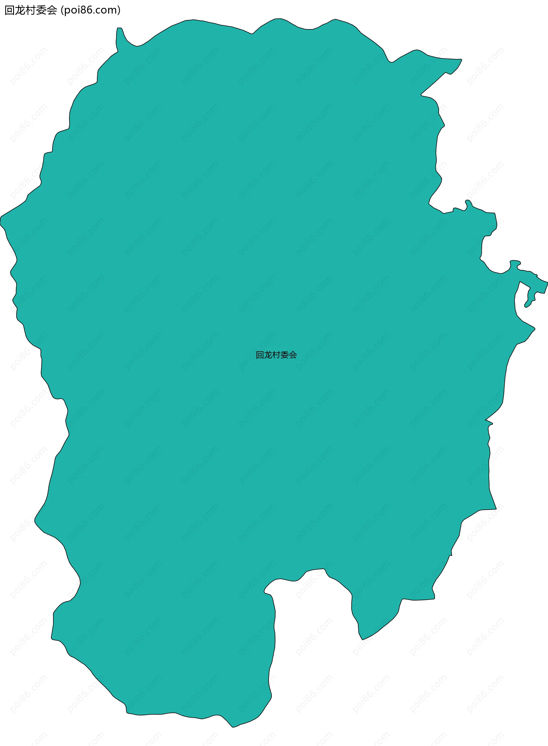 回龙村委会边界地图