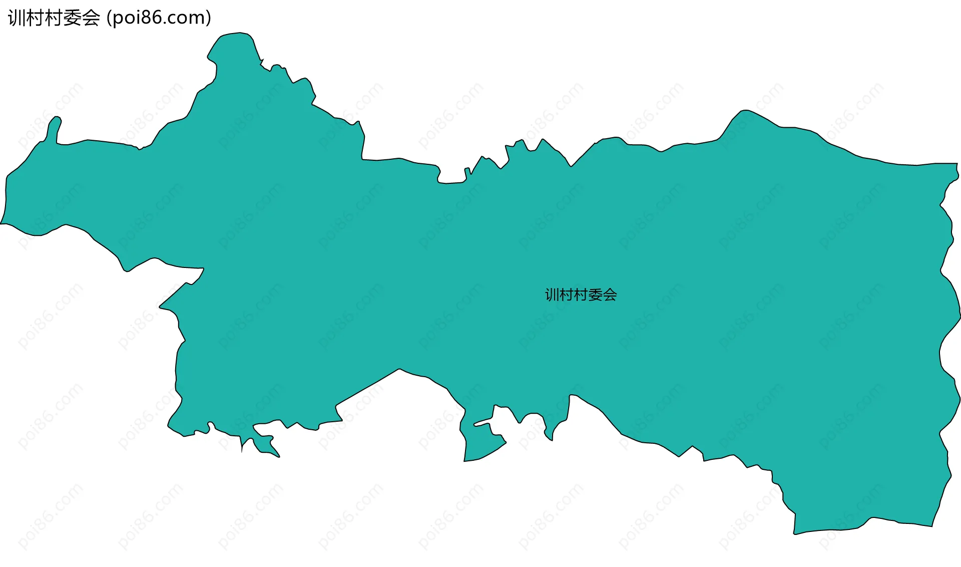 训村村委会边界地图