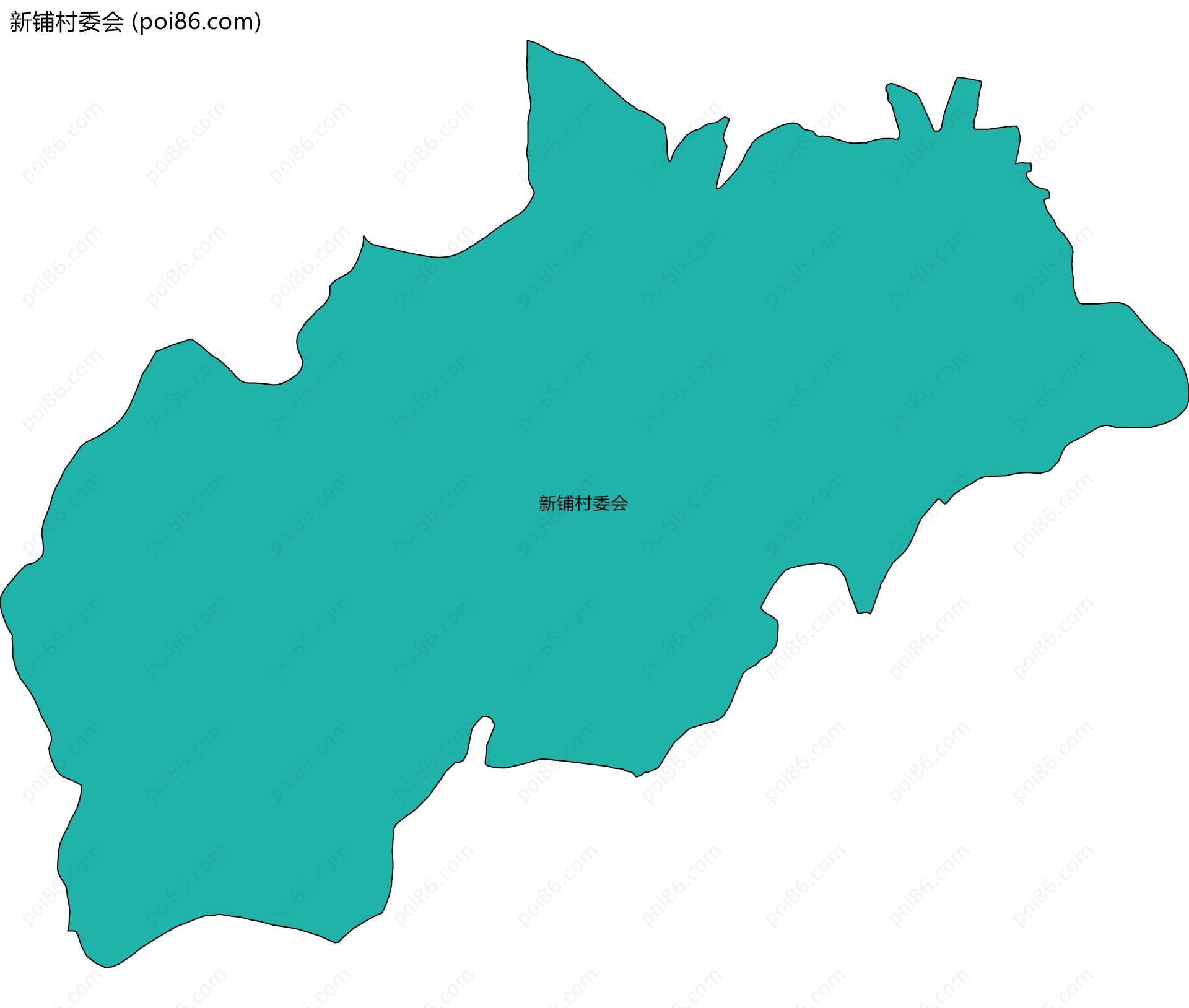 新铺村委会边界地图