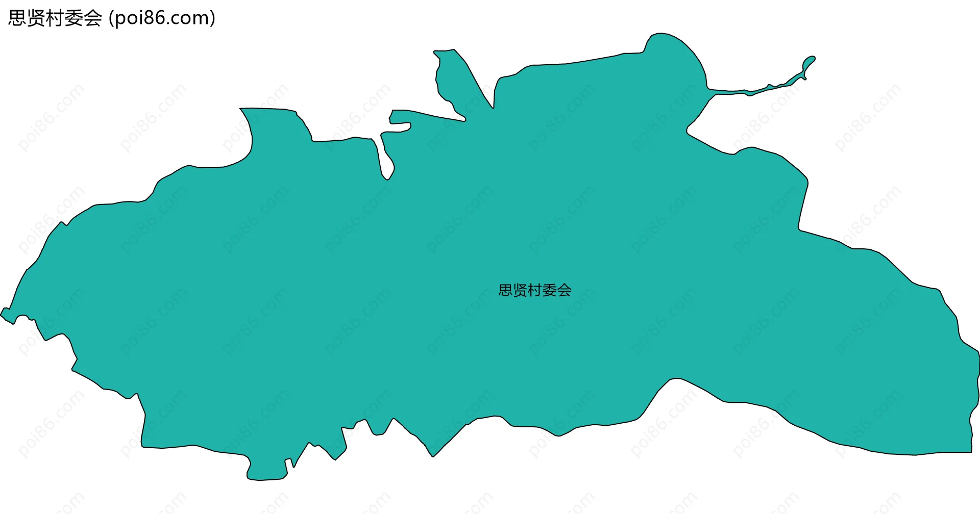 思贤村委会边界地图