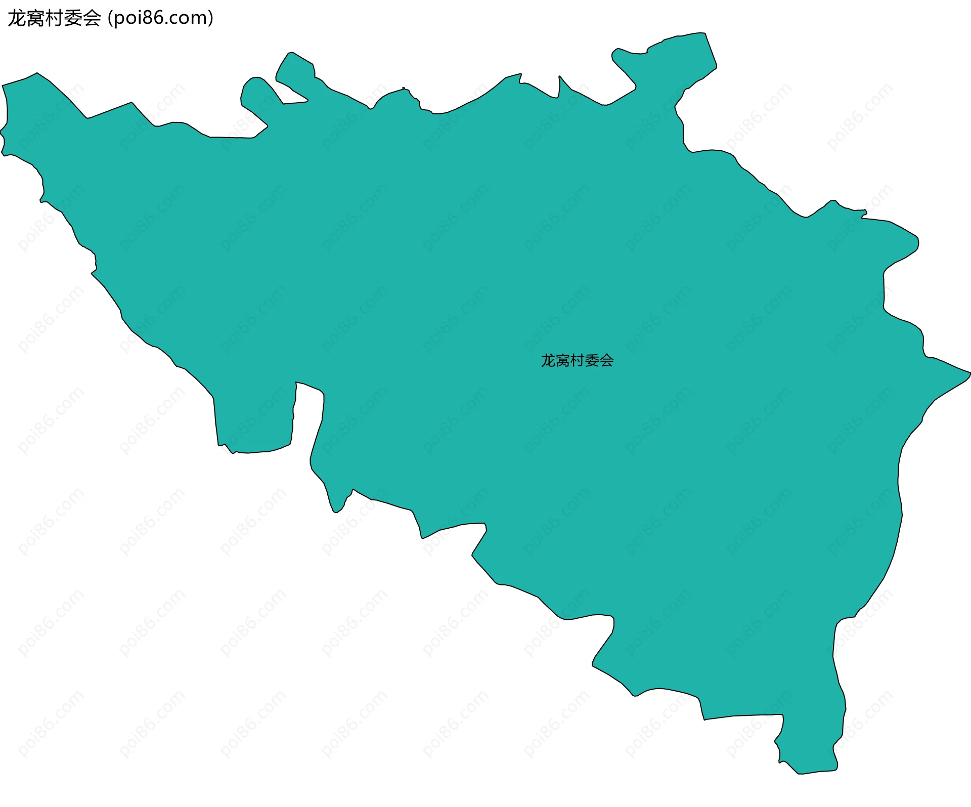 龙窝村委会边界地图