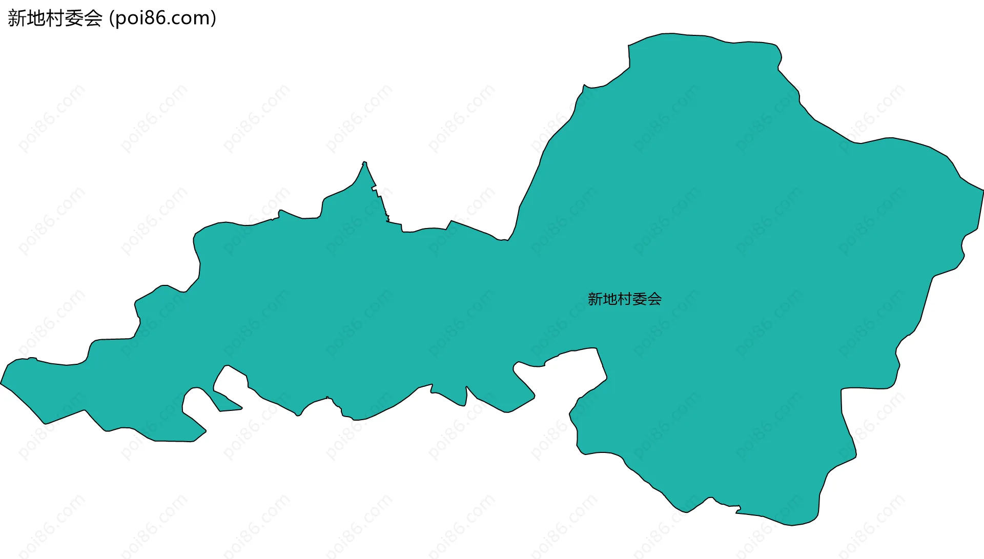 新地村委会边界地图