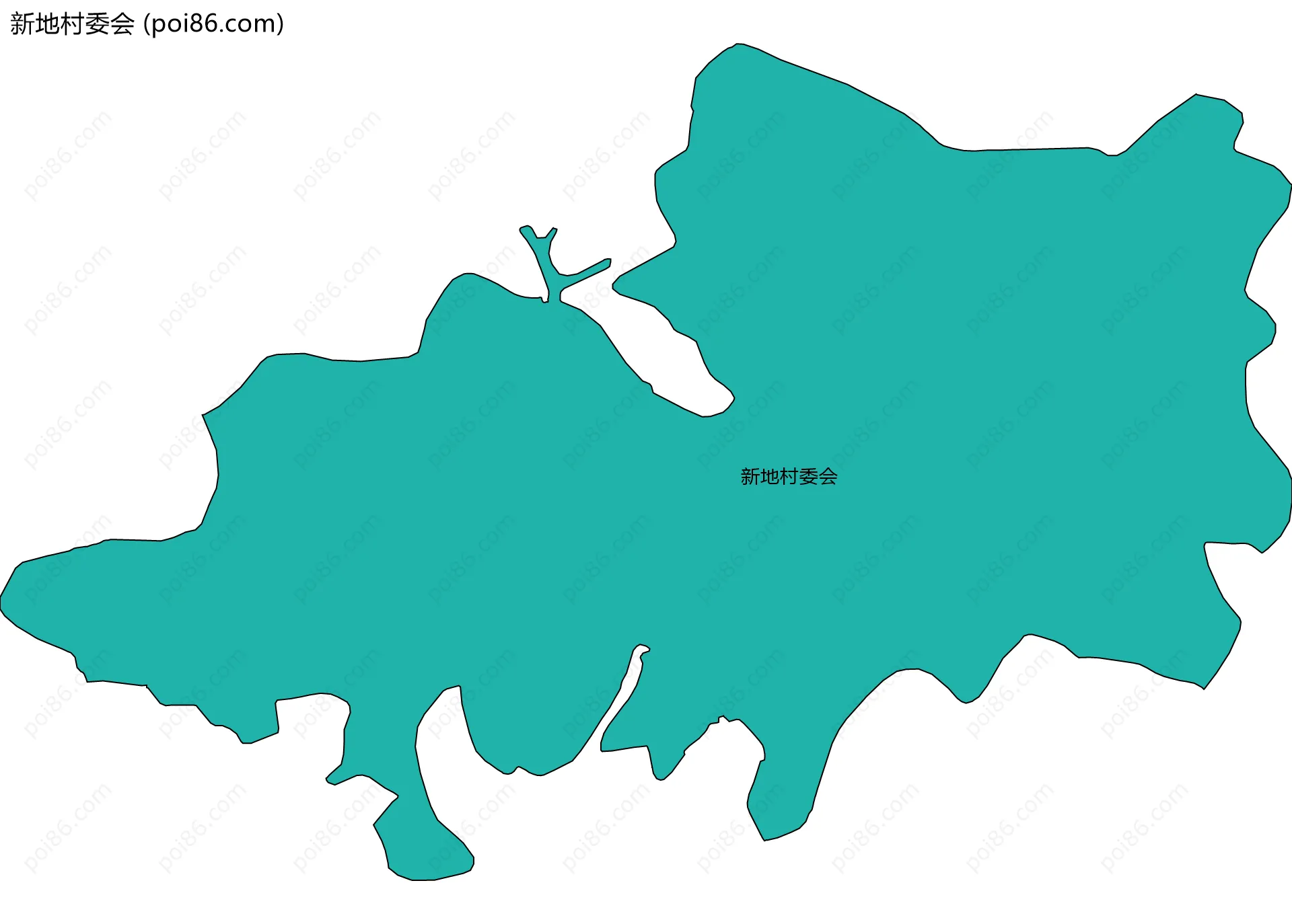 新地村委会边界地图