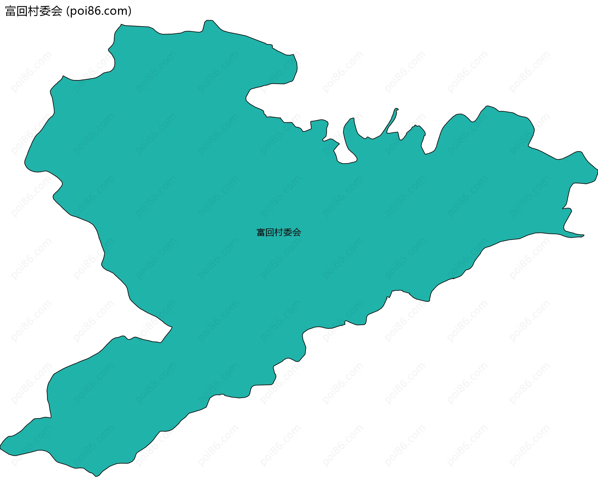 富回村委会边界地图