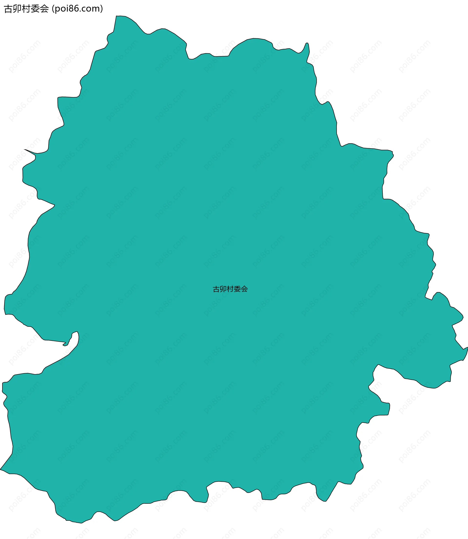 古卯村委会边界地图